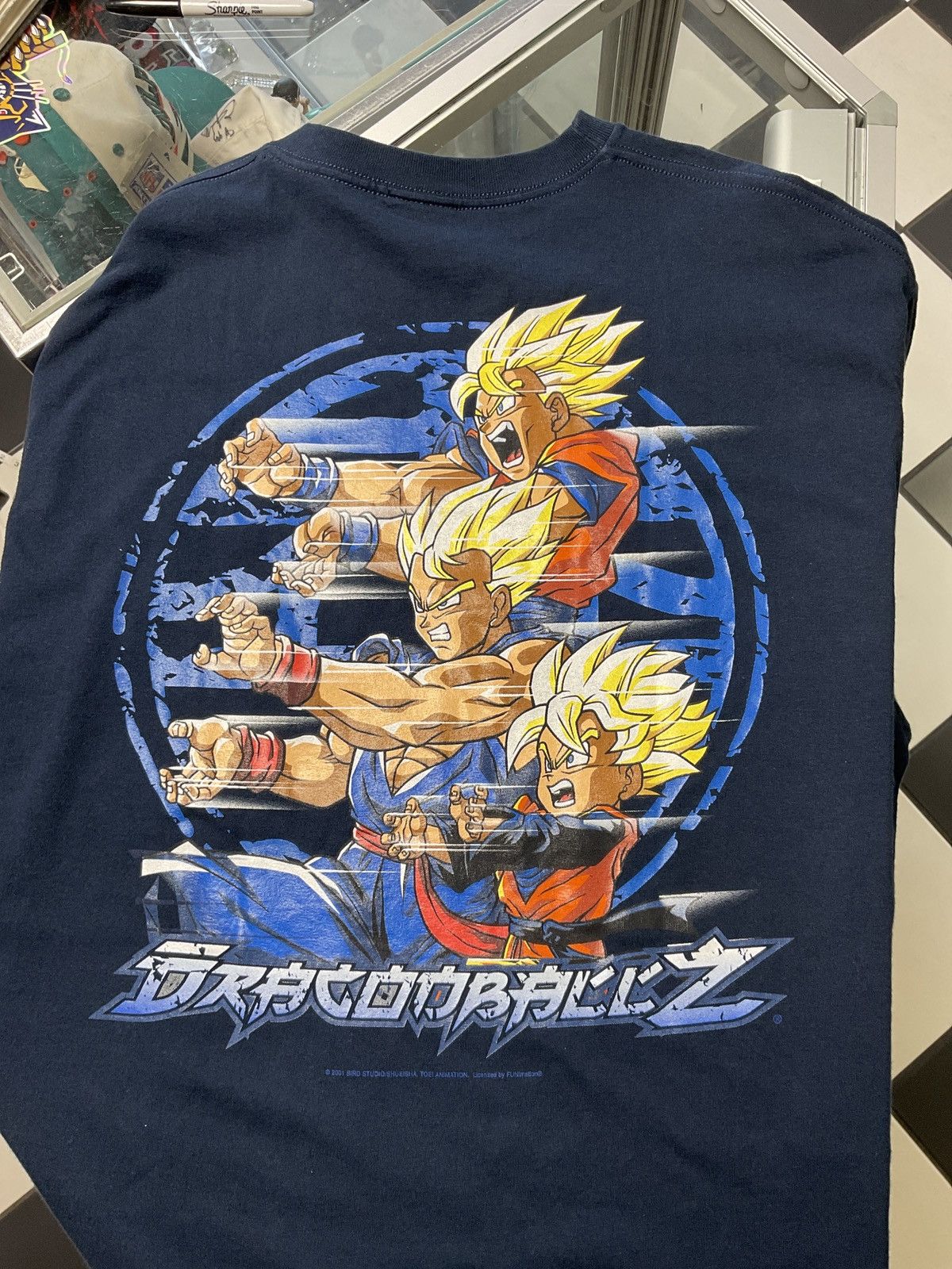 Image of Very Vintage Dragonball Z Shirt Size Xxl in Dark Blue, Men's