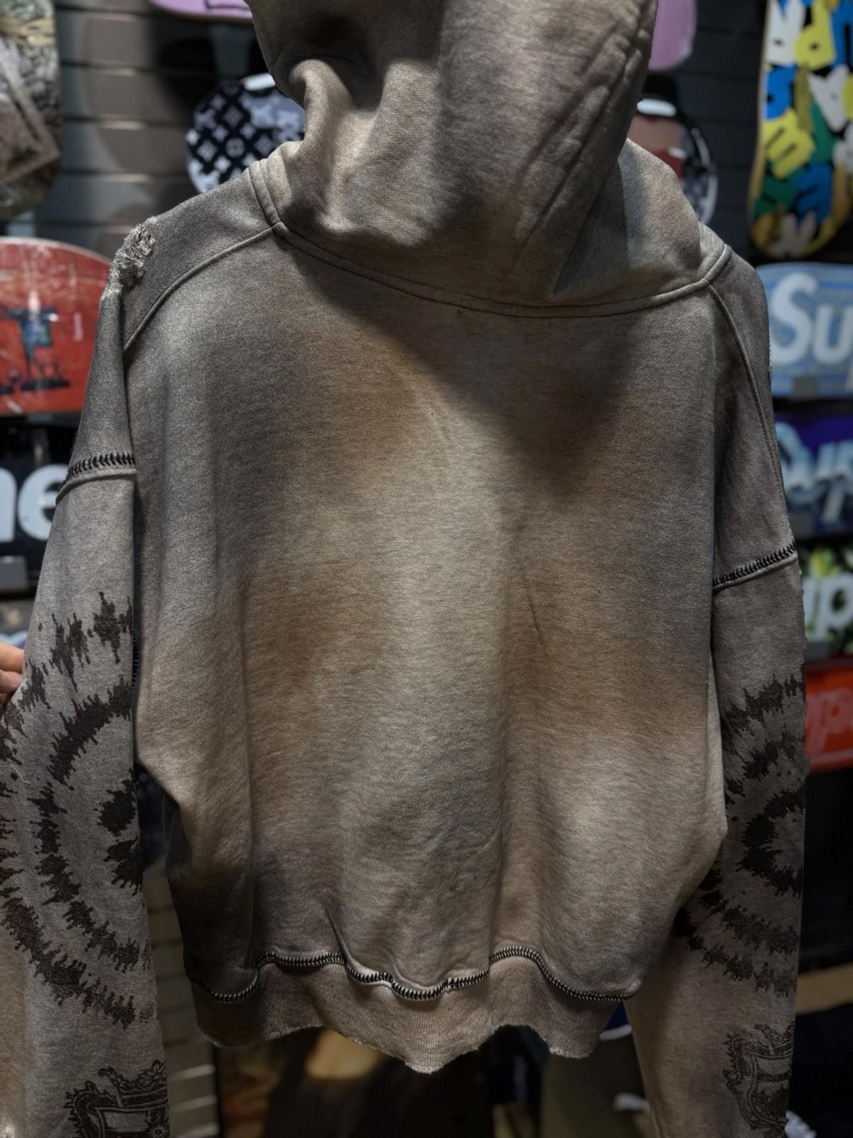 Vale Size S -Vale Zip Up Hoodie Authentic Valley White Messy Look Size US S / EU 44-46 / 1 - 8 Thumbnail