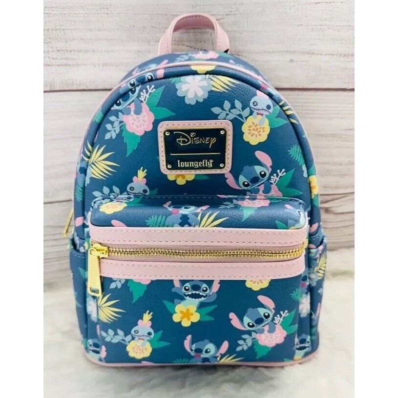 Disney Loungefly Disney Lilo & Stitch Scrump Floral Pineapple Mini Size ONE SIZE - 1 Thumbnail