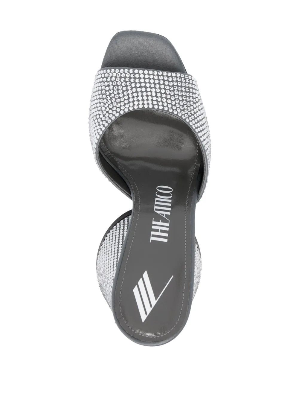 The Attico o1mle0526 Luz Mules Heel 105mm in Gray Size US 11 / IT 41 - 4 Thumbnail