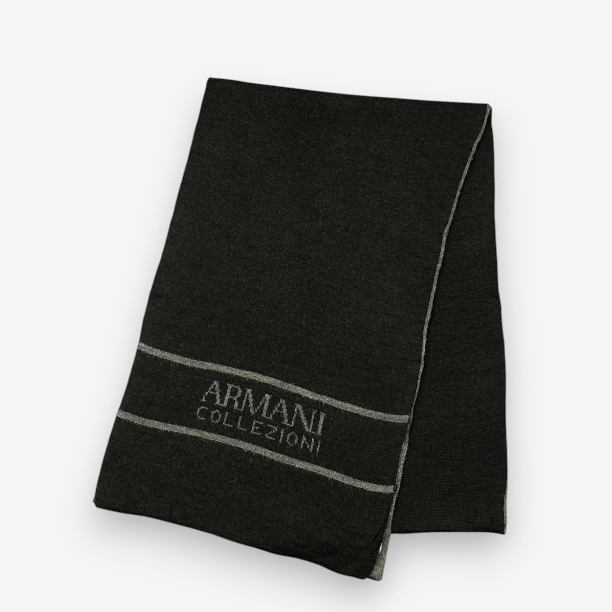 Armani Collezioni Vintage Armani Collezioni Scarf Muffler Wool Witner Scarves Size ONE SIZE - 3 Thumbnail