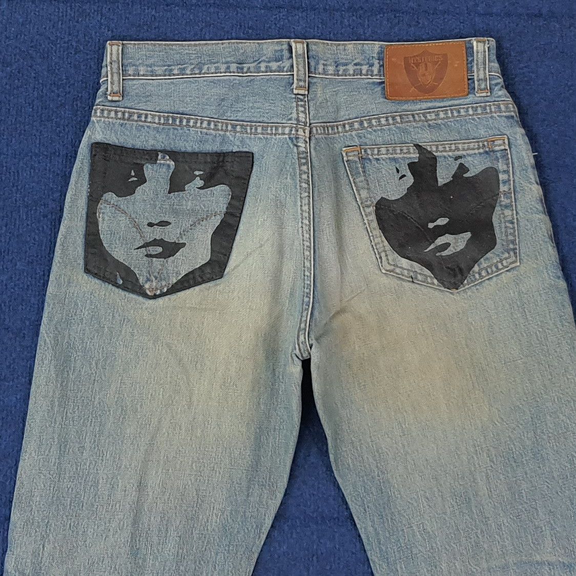 Hysteric Glamour Vintage Hysterics Raider Japan Custom Logo Jeans C258N6 Size US 27 - 2 Thumbnail