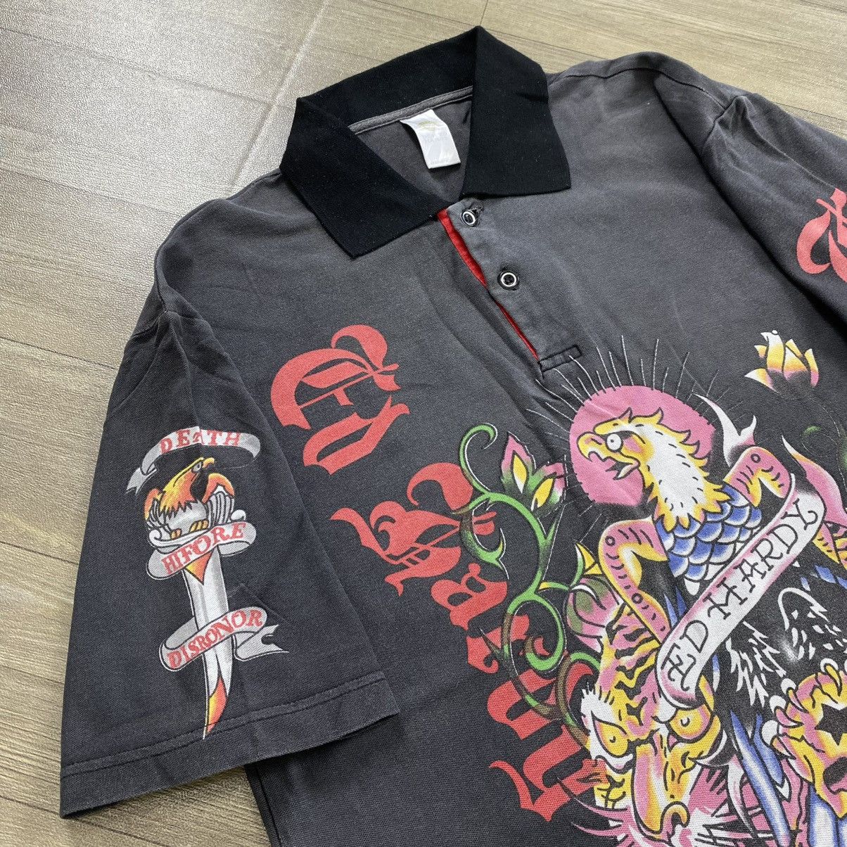 Ed Hardy Vintage Ed Hardy Christian Audigier Eagle & Tiger Polo Shirt Size US M / EU 48-50 / 2 - 3 Thumbnail