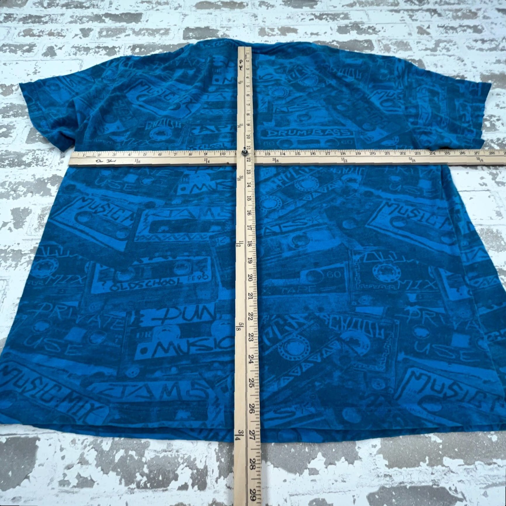Gloverall VINTAGE Hybrid T-Shirt Men 2XL Blue All Over Print AOP Y2K Size US XXL / EU 58 / 5 - 6 Thumbnail