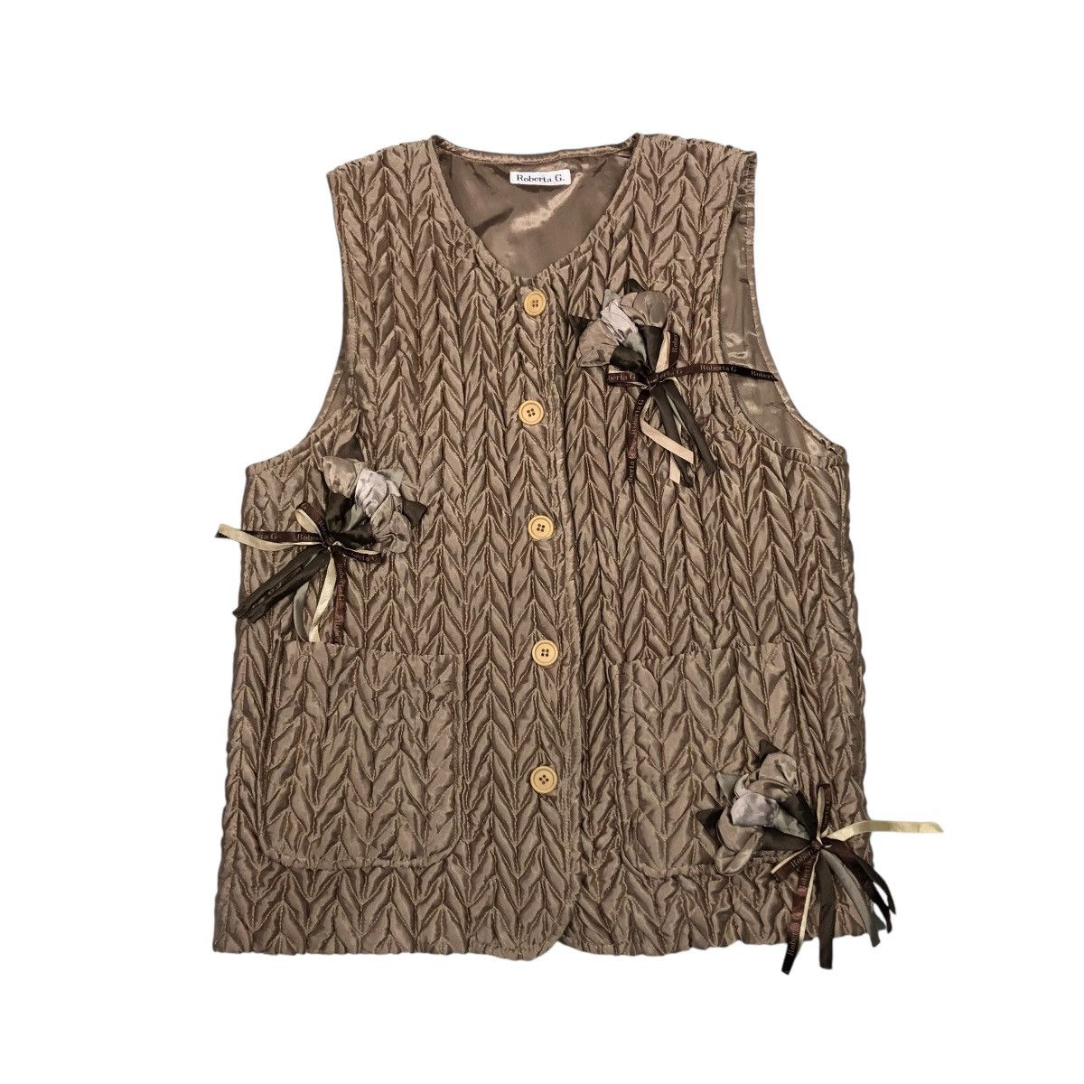 Vintage 🔥VINTAGE QUILTED VEST WORKER DESIGNER ROBERTA G. Size US M / EU 48-50 / 2 - 1 Thumbnail