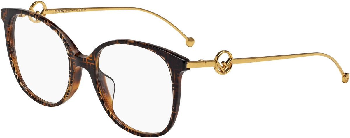 Fendi Fendi Eyeglasses Dark Havana FF0425/F086 140 Optical Glasses Size ONE SIZE - 2 Thumbnail