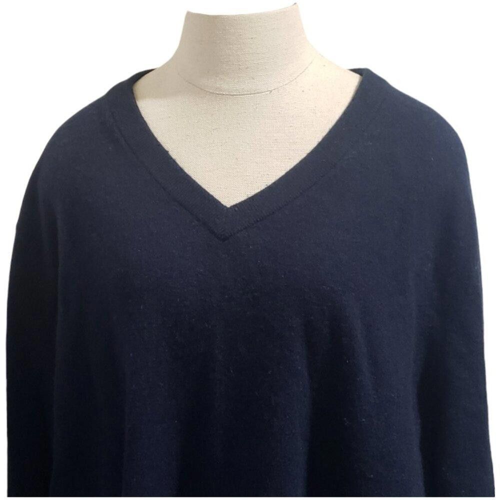 Lands' End CT1926 Lands End Men's navy Cashmere Sweater 2XL 50-52 Size US M / EU 48-50 / 2 - 2 Thumbnail