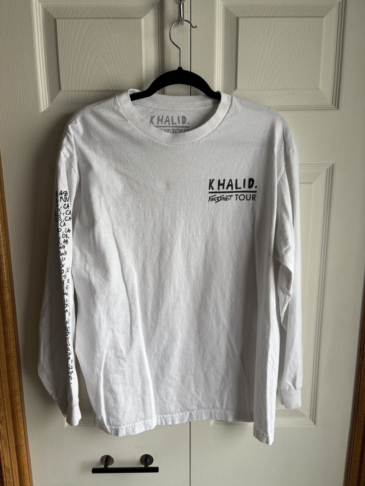Band Tees × Rap Tees Khalid Tour Rap Band Streetwear Hype Long Sleeve T-shirt Size US L / EU 52-54 / 3 - 1 Thumbnail