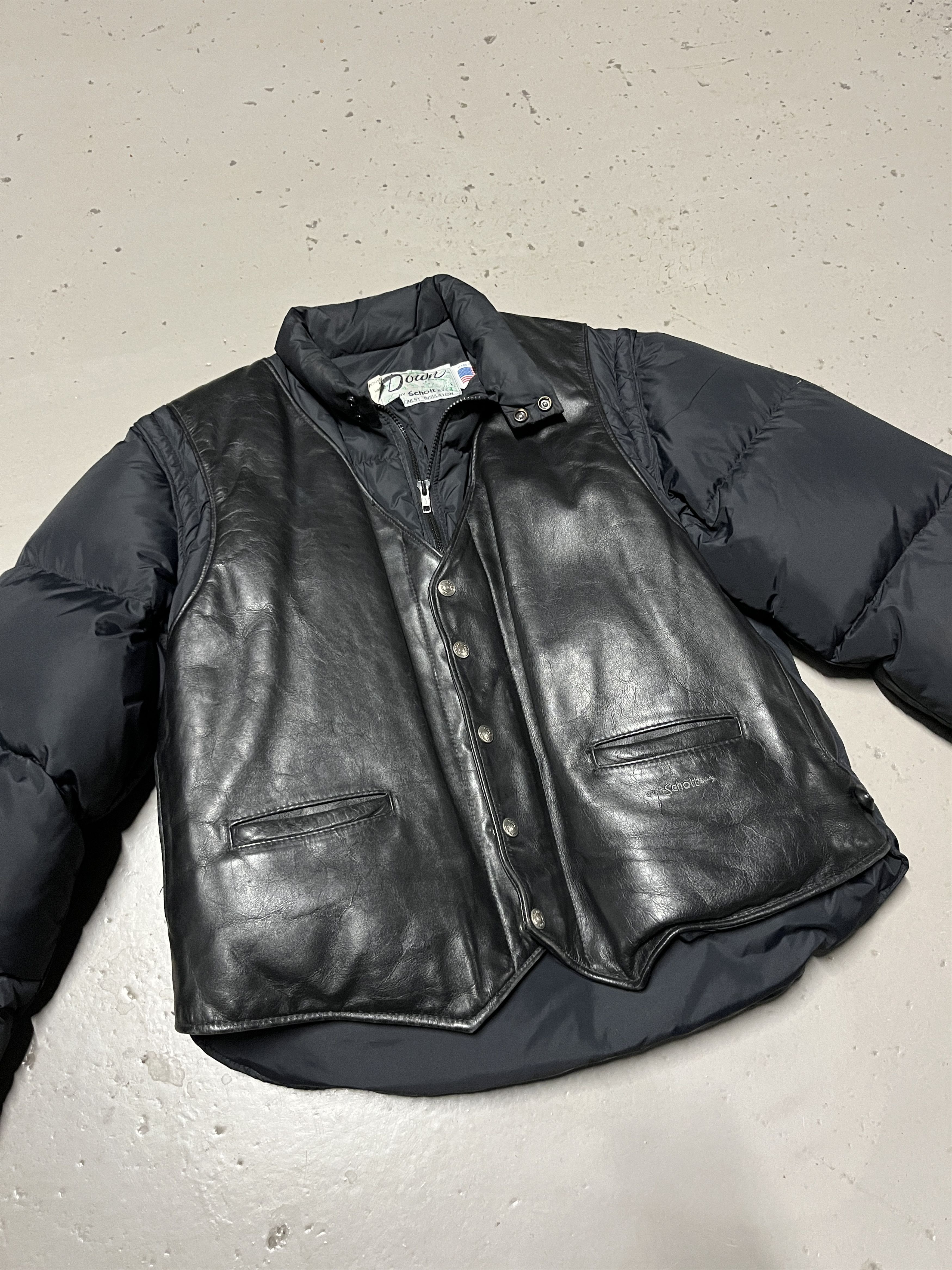 Schott Vintage Schott Goose Puffer Jacket 🇺🇸 Size US S / EU 44-46 / 1 - 5 Thumbnail