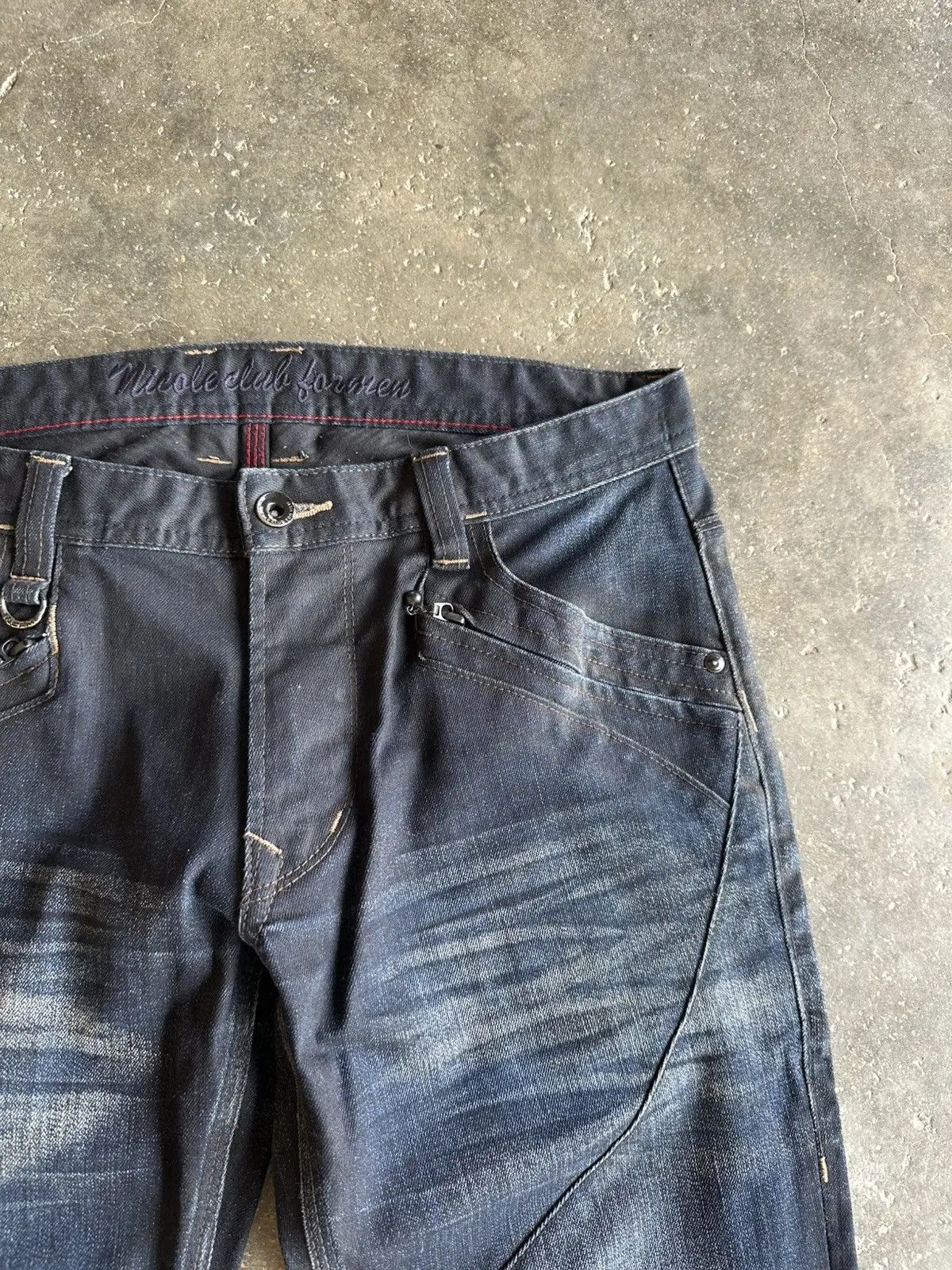 HIDEAWAYS SICKS 💥 FLARE NICOLE CLUB FOR MEN BONDAGE VERY RARE DENIM Size US 32 / EU 48 - 4 Thumbnail