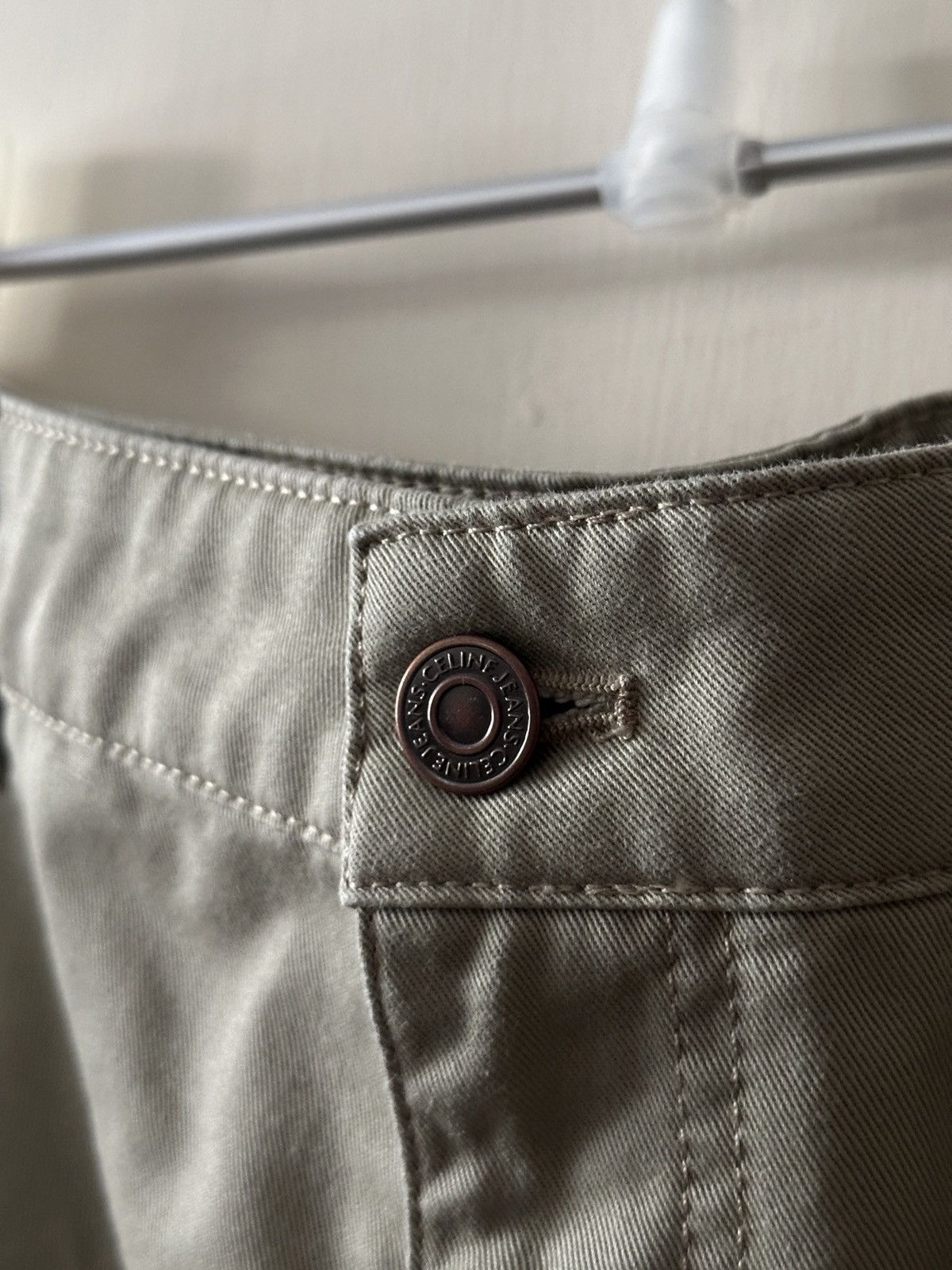 Celine Celine Pantaloni Pantalor raw wash beige twill pants Size US 32 / EU 48 - 2 Thumbnail