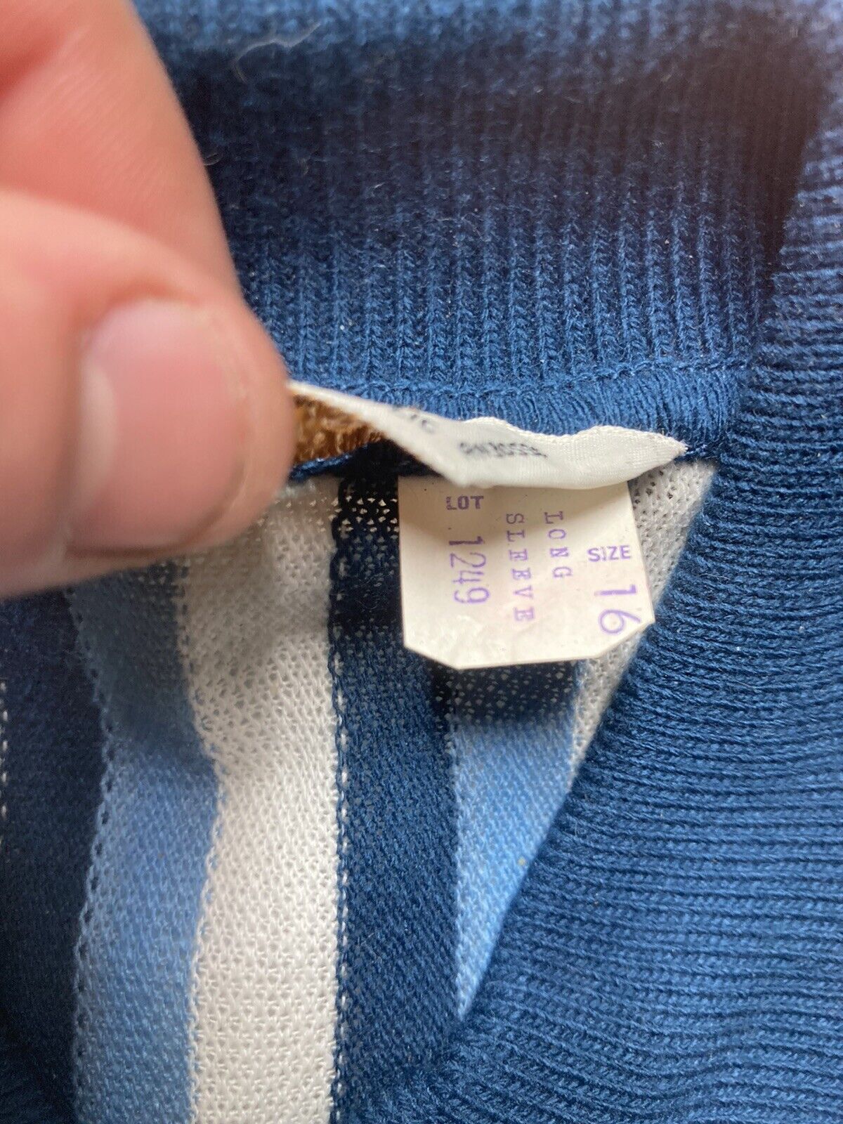 Vintage Vtg 60s 70s polo shirt 1/4 zip acrylic knit youth boys 16 Size S / US 4 / IT 40 - 4 Thumbnail