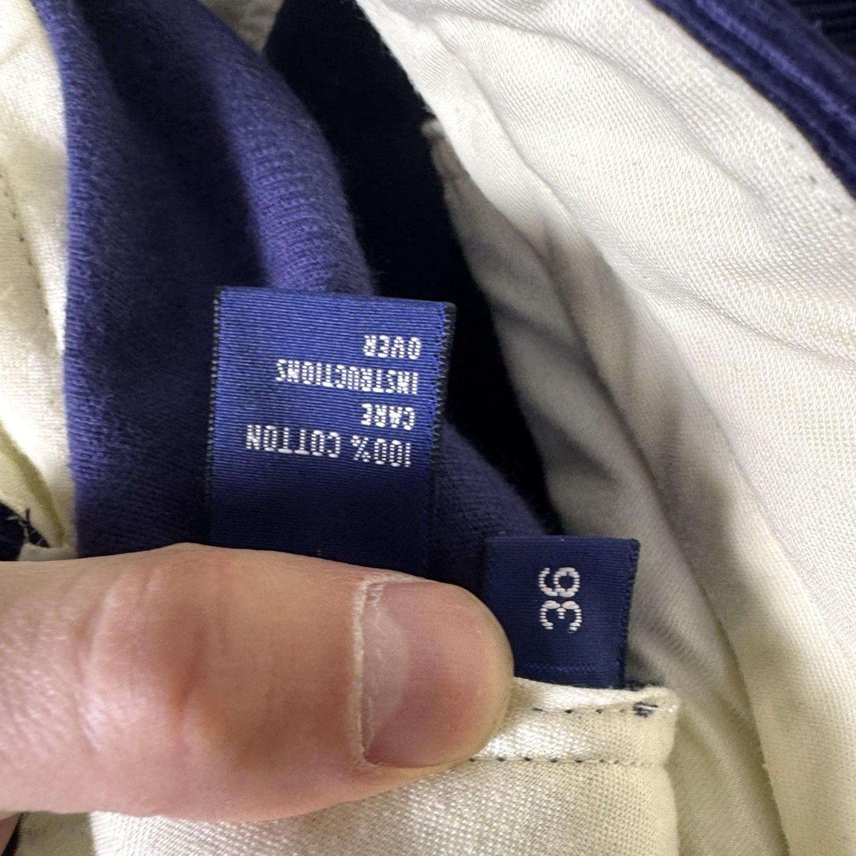 Polo Ralph Lauren VINTAGE Polo Ralph Lauren Pants Men 36x34 Corduroy 90s Chino Trouser Golf Crest Wale VTG Size US M / EU 48-50 / 2 - 6 Thumbnail