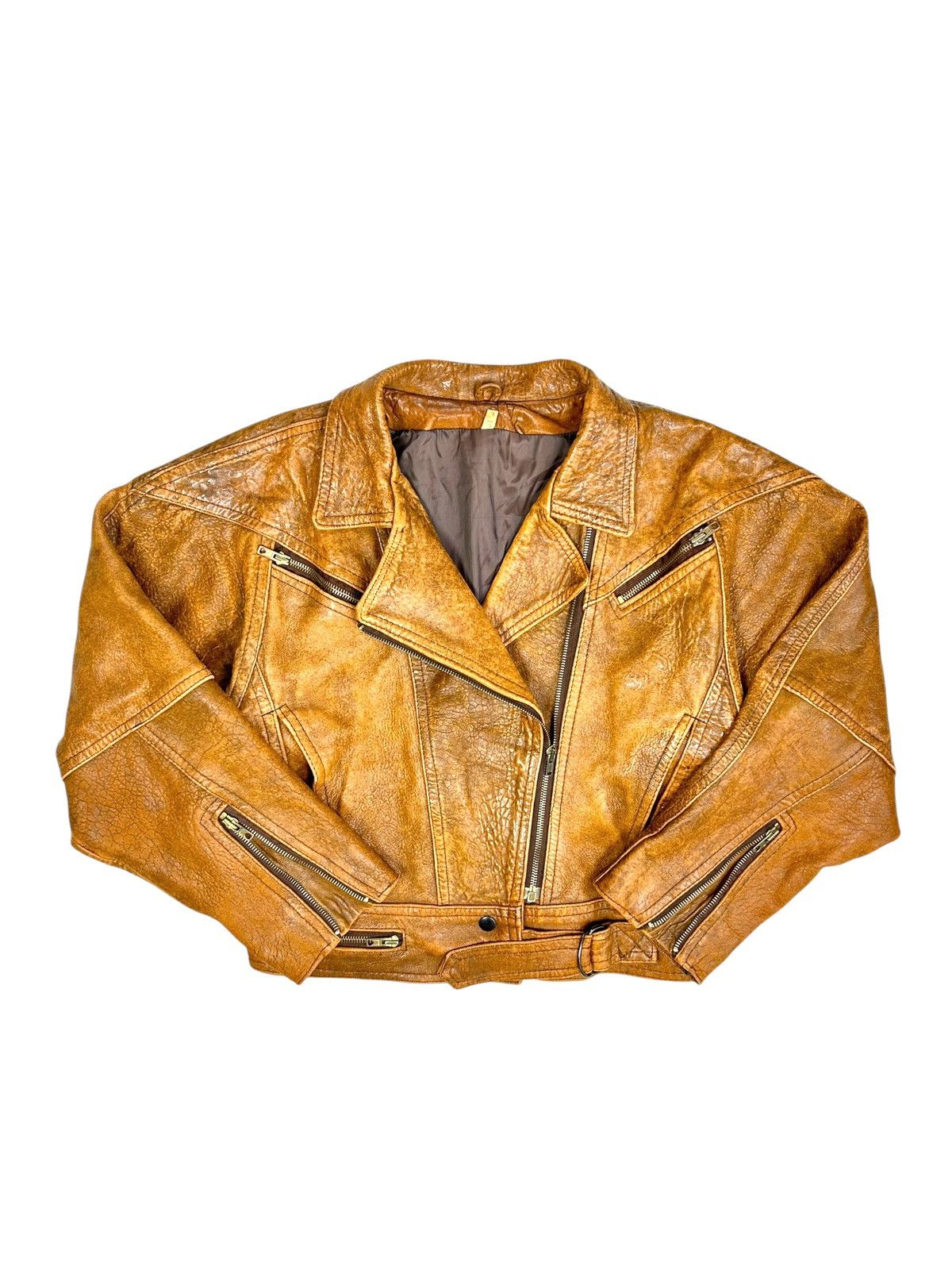 Vintage Vintage Avantgarde Leather Biker jacket Size L / US 10 / IT 46 - 1 Thumbnail