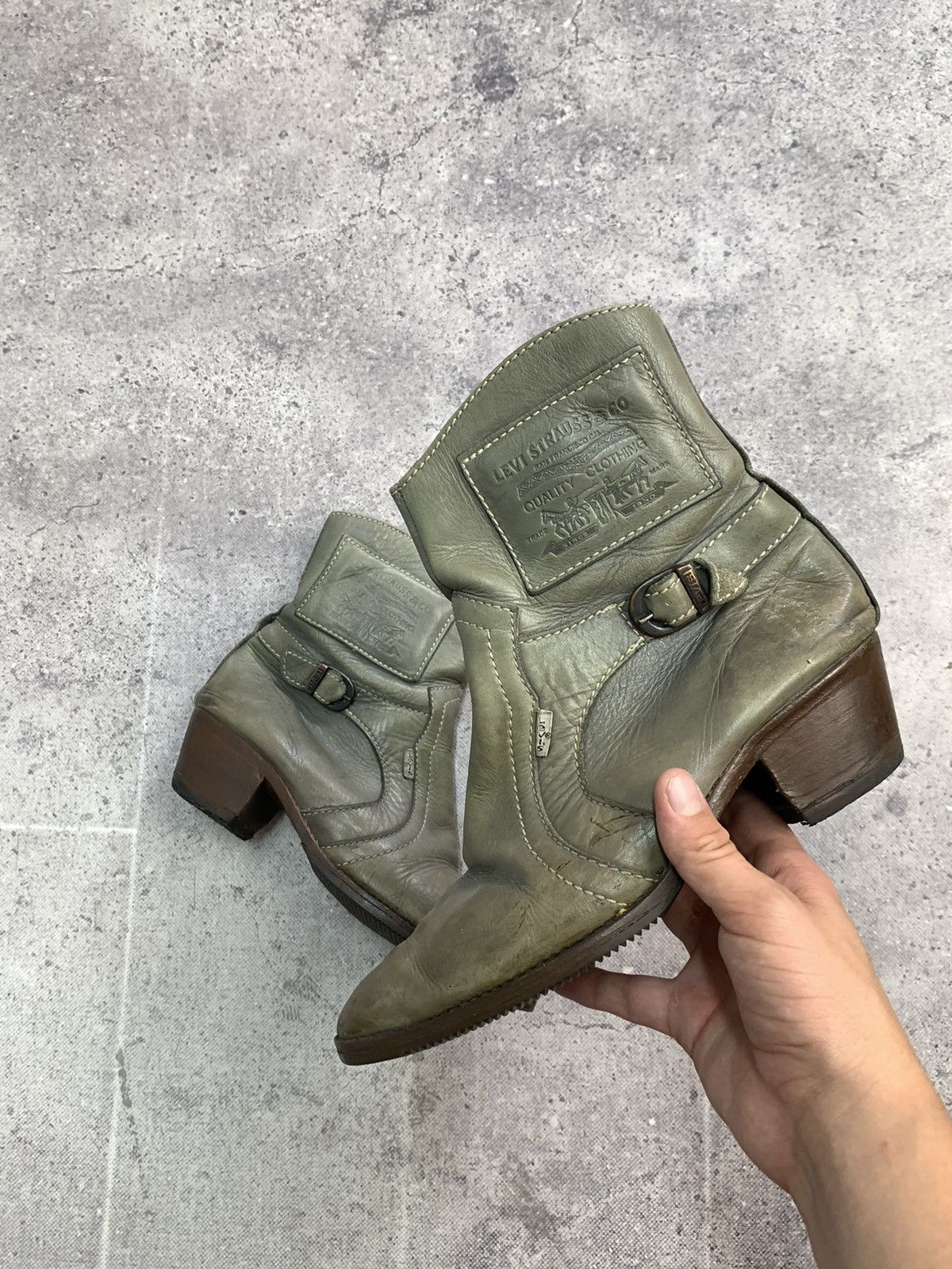 Levi's Made & Crafted Vintage Levi’s LEATHER BOOTS AS 98 Cowboy western USA 43 Size US 9.5 / EU 42-43 - 1 Thumbnail