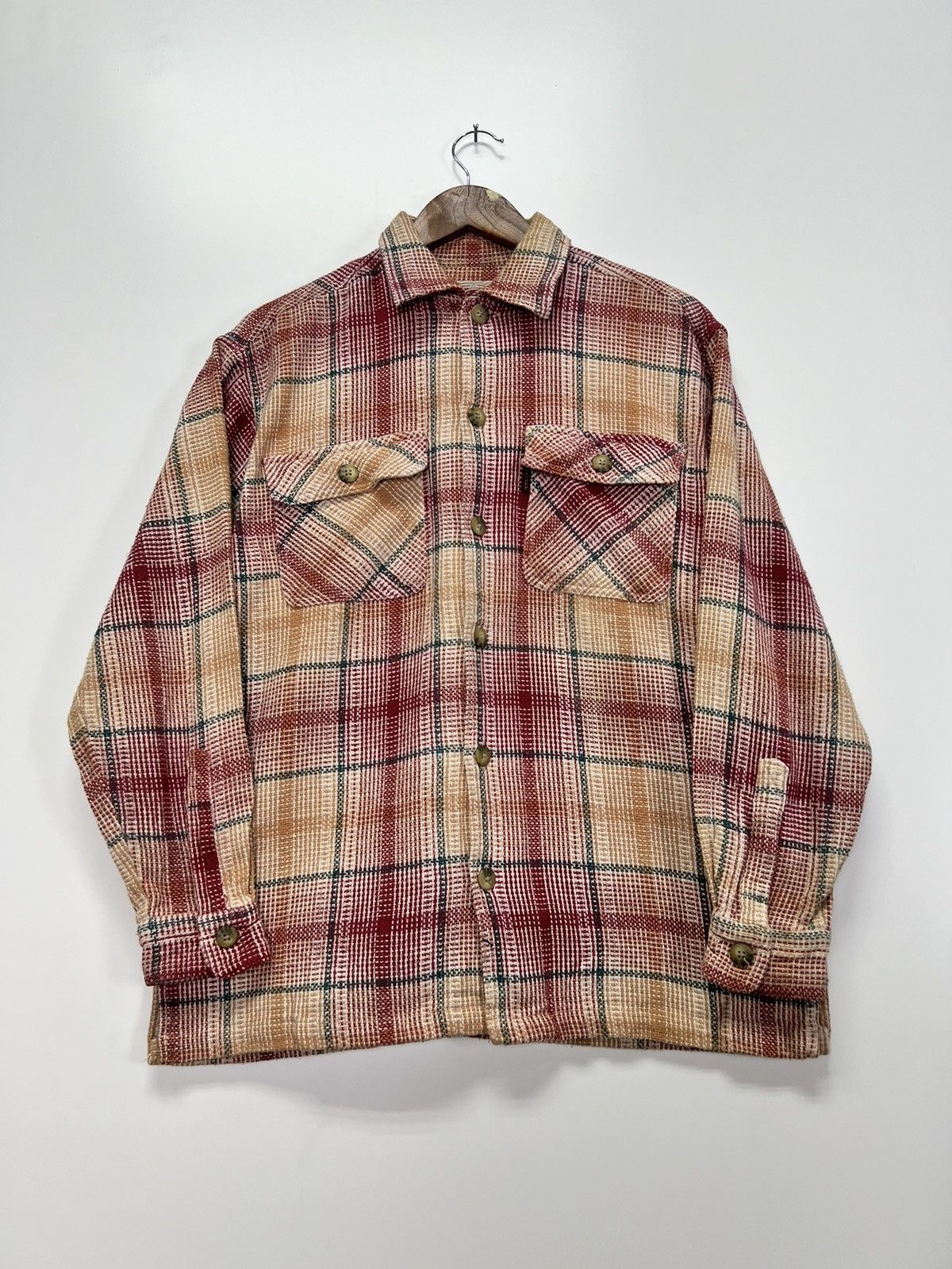 image of Bugle Boy U.s.a Flannel Jacket, Men's (Size Medium)