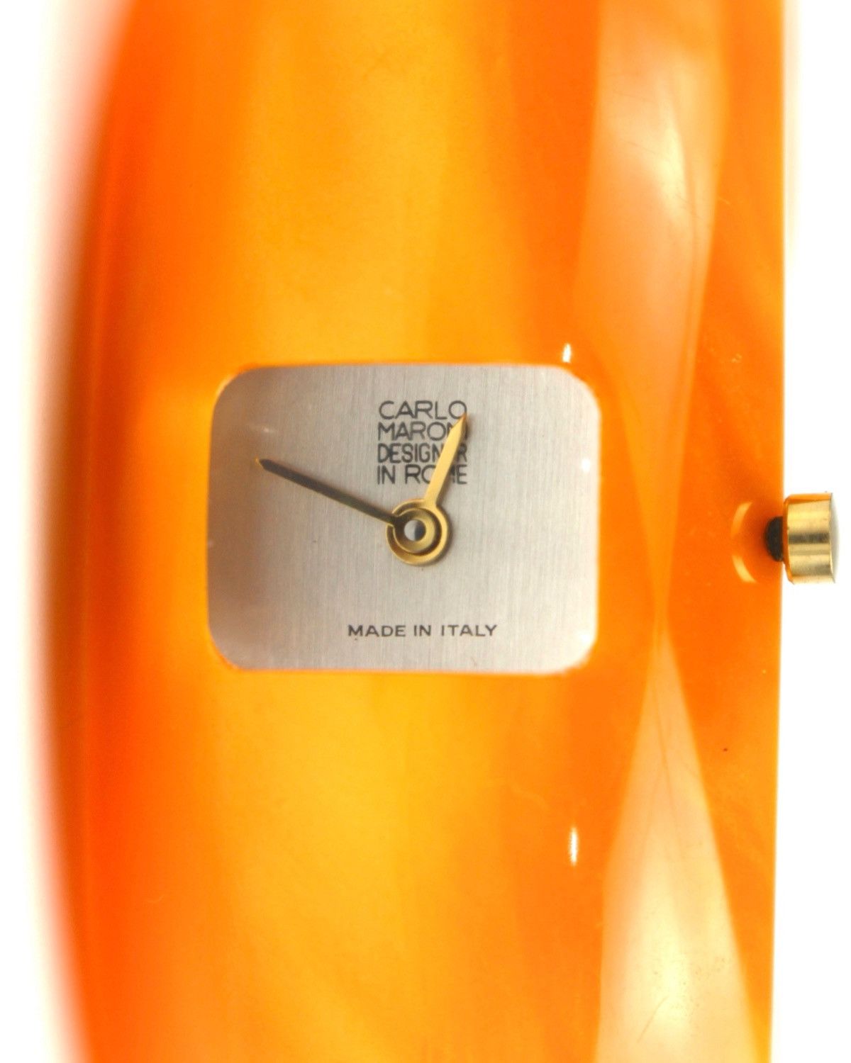 Vintage 1990S CARLO MARONI HONEY RESIN BANGLE WATCH Size ONE SIZE - 1 Thumbnail