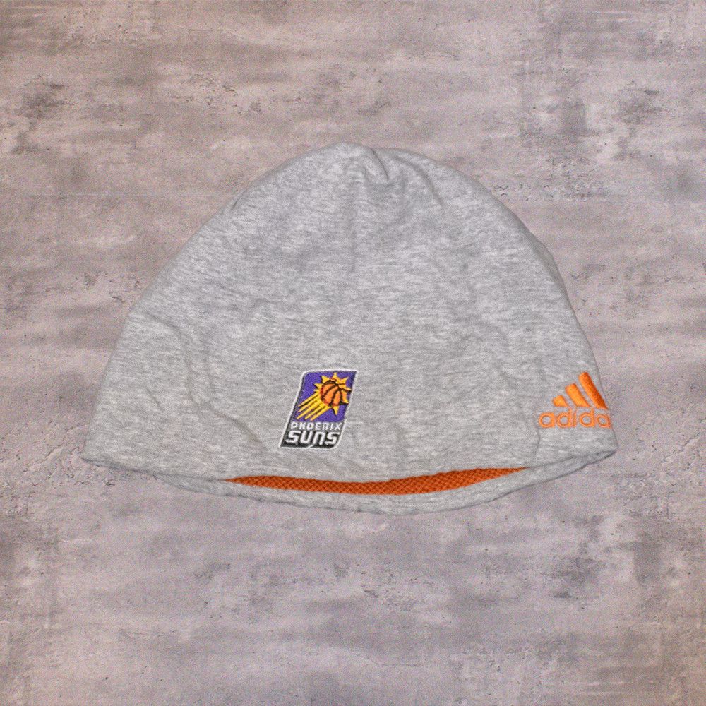 Adidas × NBA × Vintage Y2K 2000's Adidas Phoenix Sun Grey Reversible Beanie Size ONE SIZE - 1 Thumbnail
