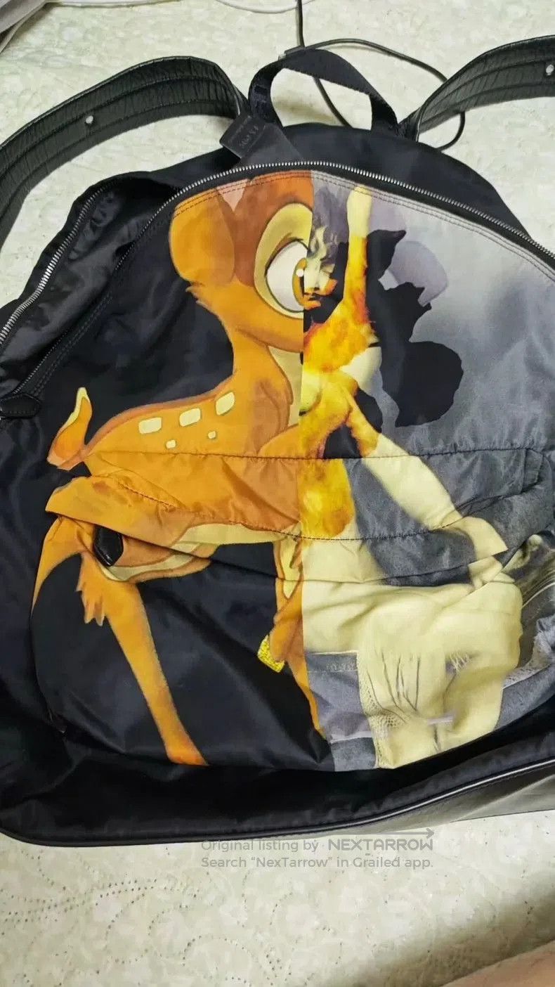 Givenchy GIVENCHY Bambi Print Black Backpack. Size ONE SIZE - 1 Thumbnail