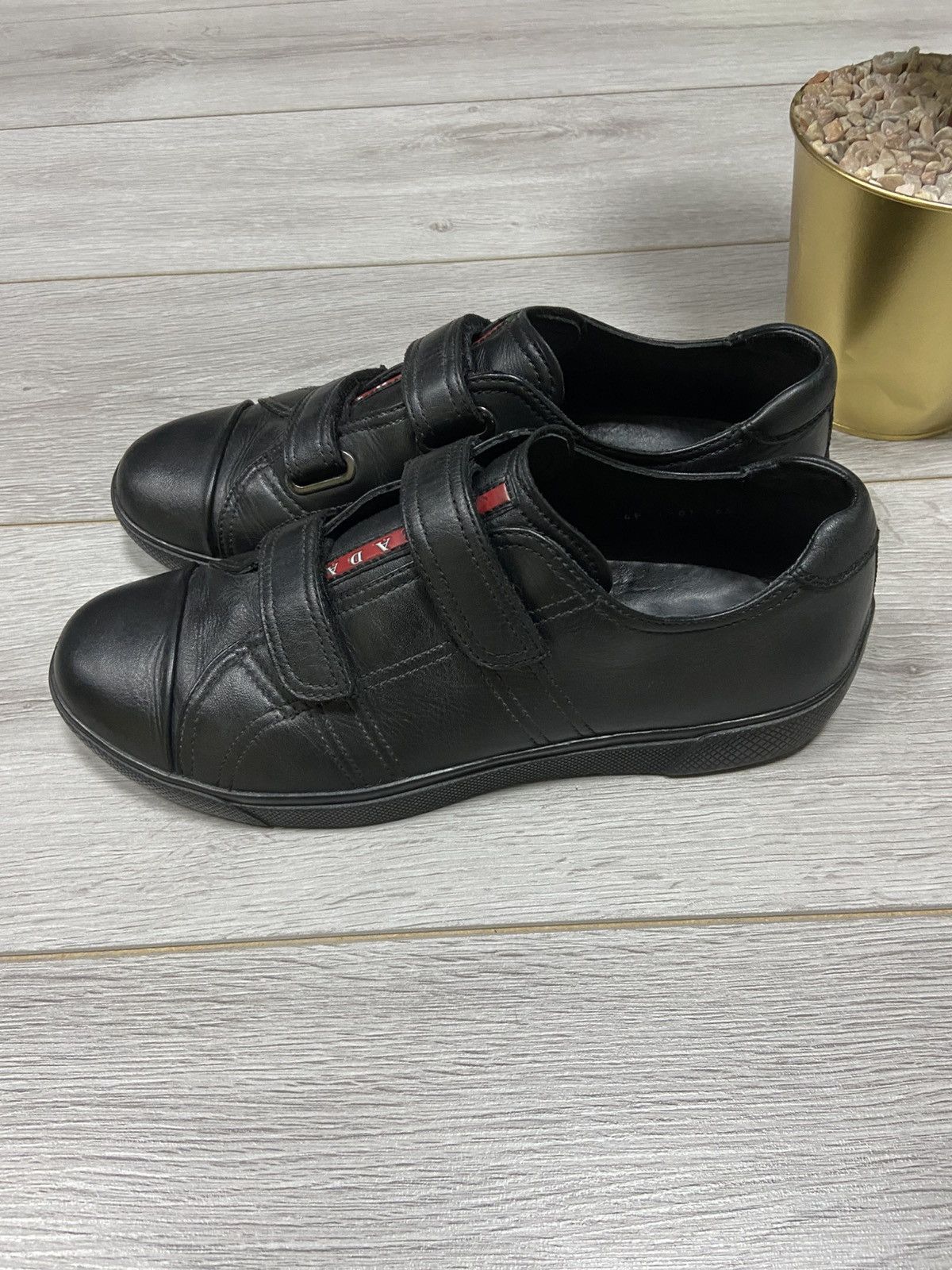 Prada Prada red tab velcro vintage leather sneakers Size US 8 / EU 41 - 8 Thumbnail
