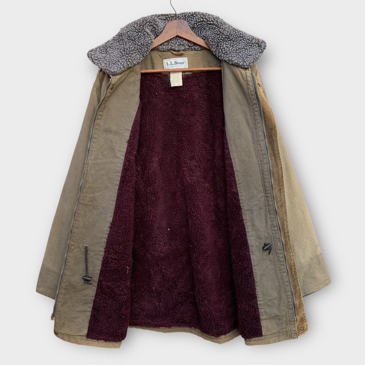 L.L. Bean Vintage Faded 1970s LL Bean Canvas + Chore Shearling Lined Size US L / EU 52-54 / 3 - 4 Thumbnail
