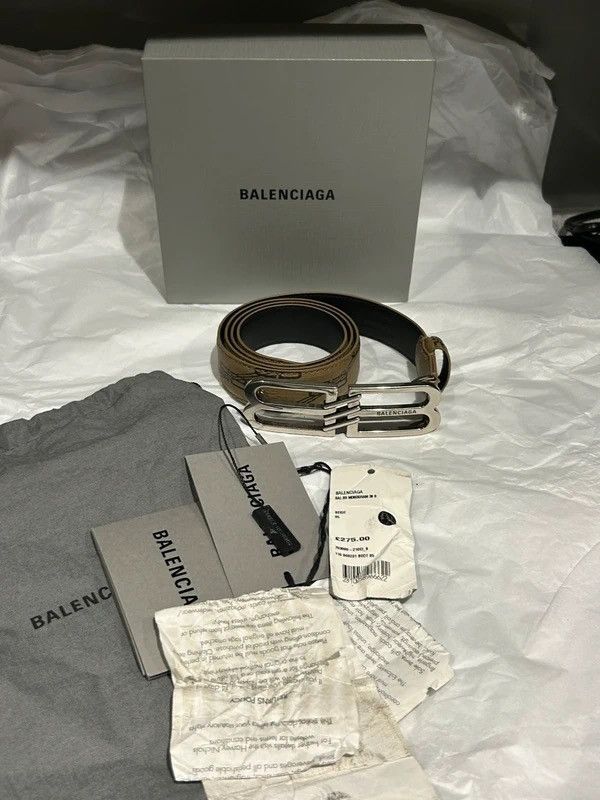Balenciaga BALENCIAGA MONOGRAM BELT Size 32 - 1 Thumbnail
