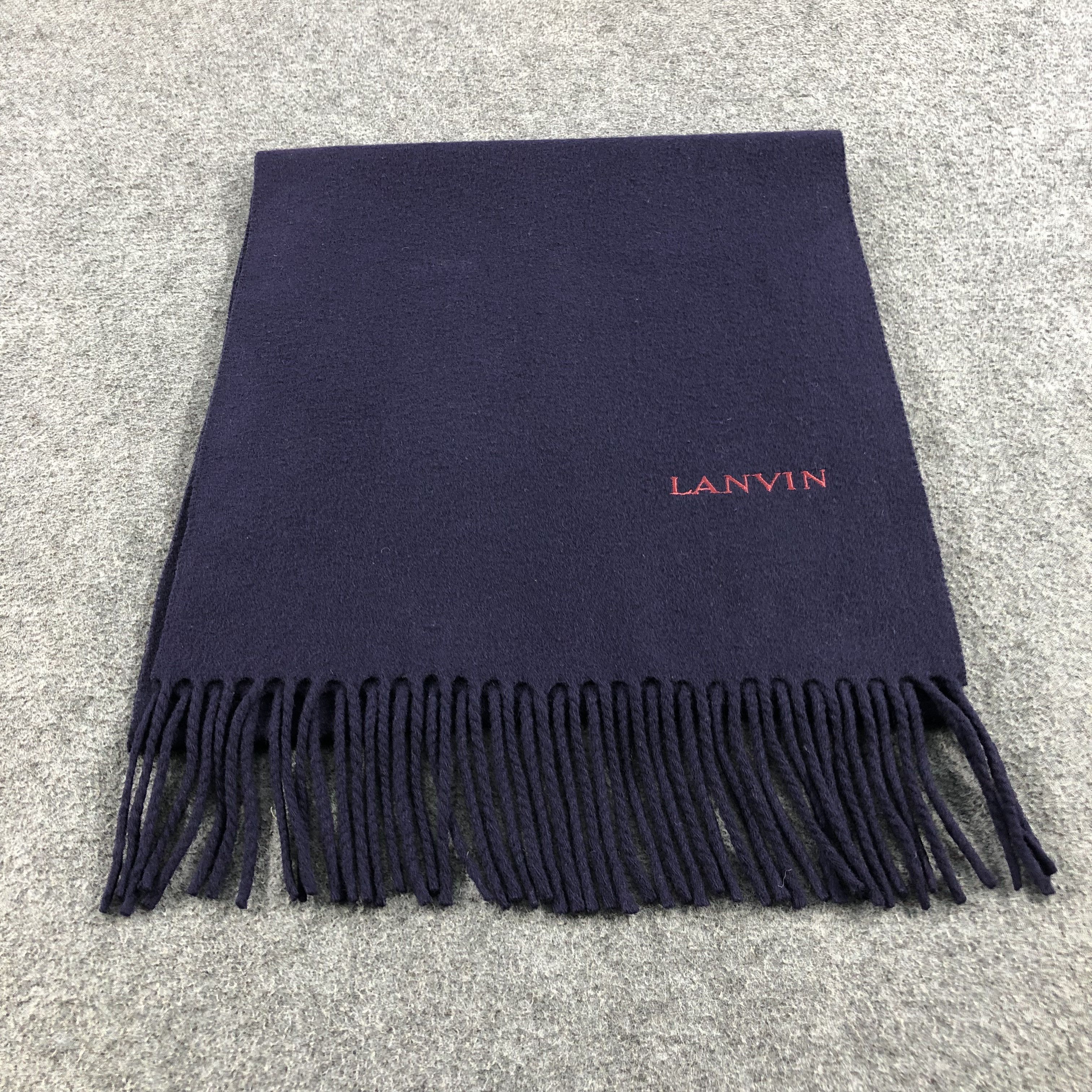 Lanvin Lanvin Wool Scarf Muffler V795 Size ONE SIZE - 2 Thumbnail