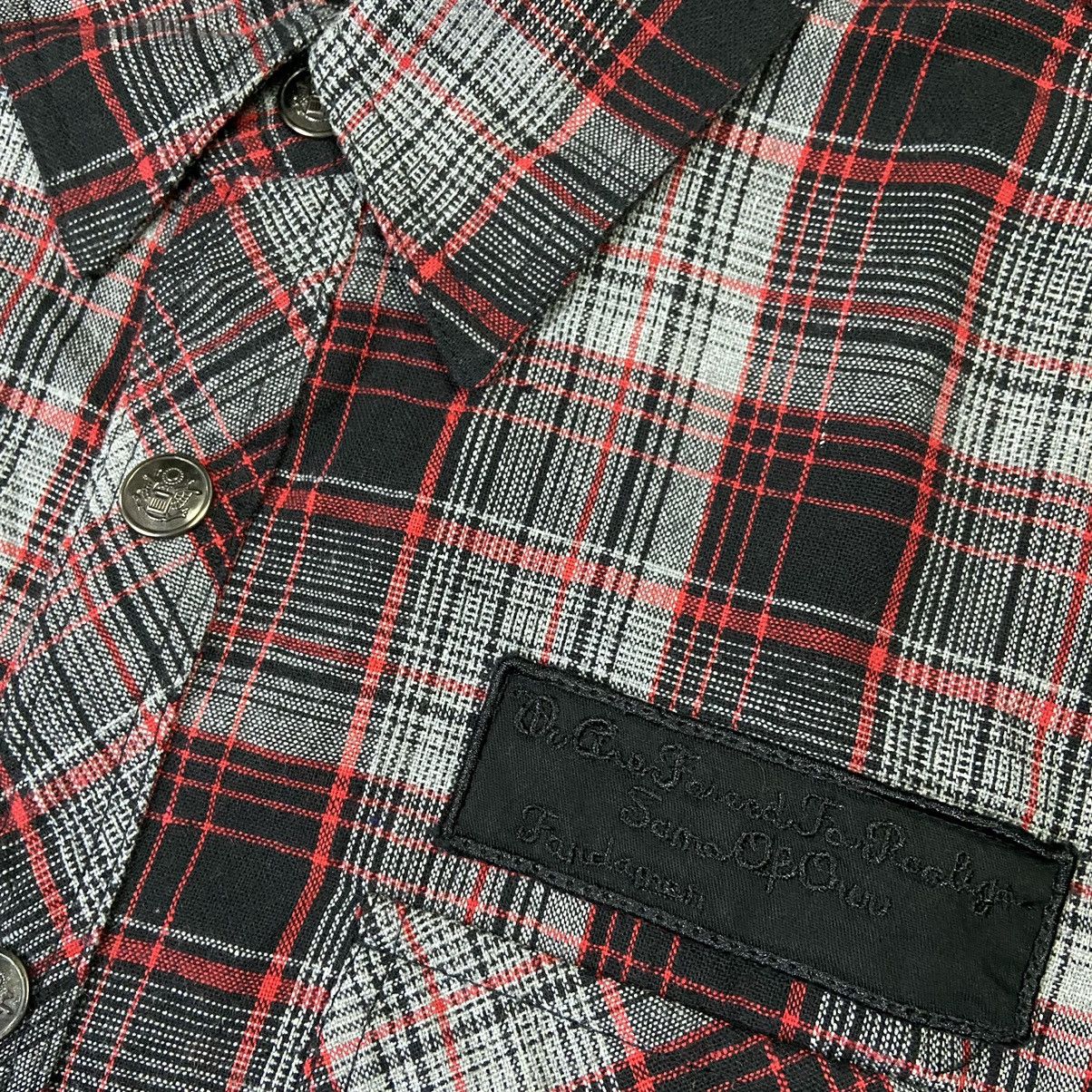 In The Attic 2000s In The Attic Plaid Patchwork Military Punk Shirt Size US XL / EU 56 / 4 - 4 Thumbnail