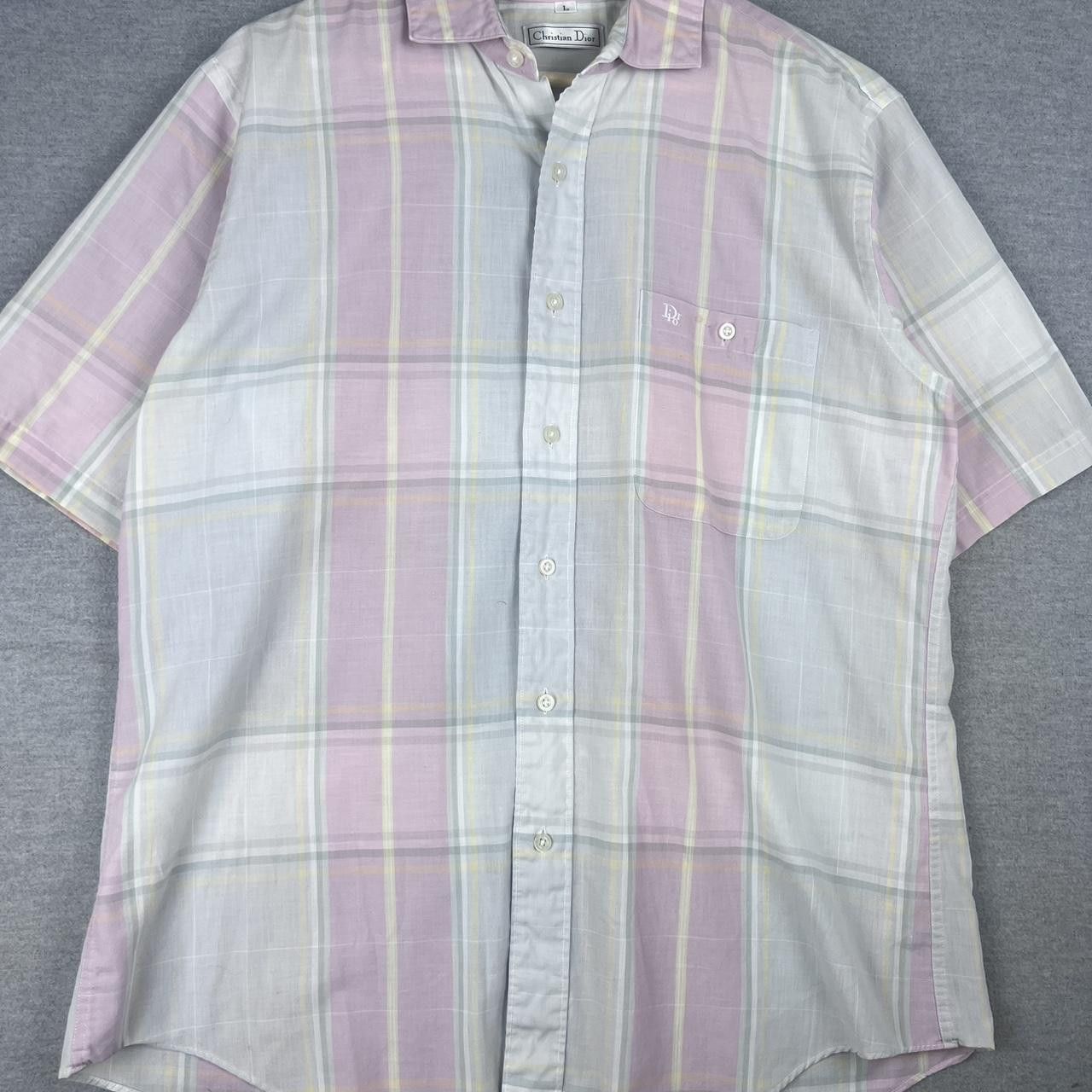 Christian Dior Monsieur CHRISTIAN DIOR Vintage Mens Smart Shirt Short Sleeve L Size US L / EU 52-54 / 3 - 2 Thumbnail