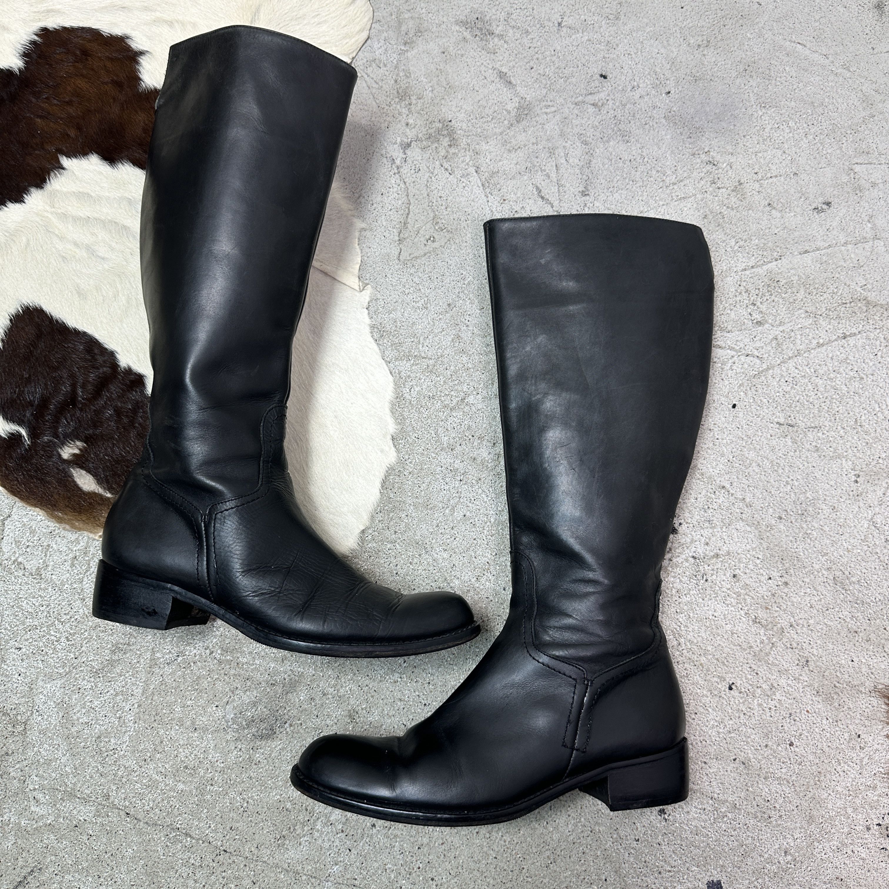 Vintage Vintage Leather Grunge Biker Made in Italy Boots 90s Size US 8 / IT 38 - 6 Thumbnail