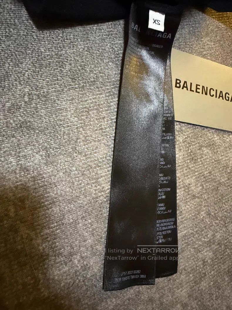 Balenciaga Balenciaga Shrunken Tight T-Shirt Size US XS / EU 42 / 0 - 4 Thumbnail