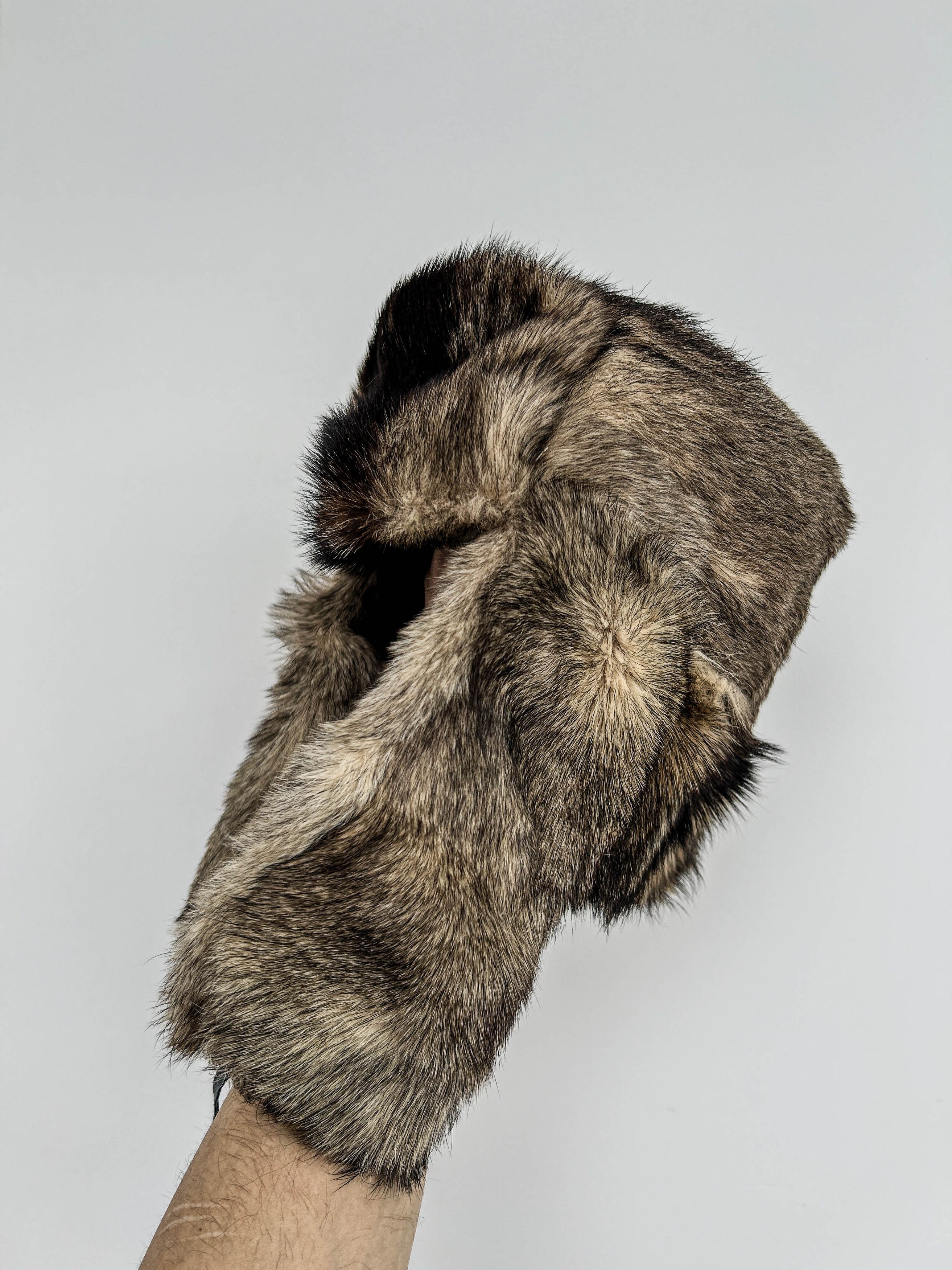 Japanese Brand Vintage 90s Ushanka Beanie Mohair Streetwear Hype American Size ONE SIZE - 6 Thumbnail