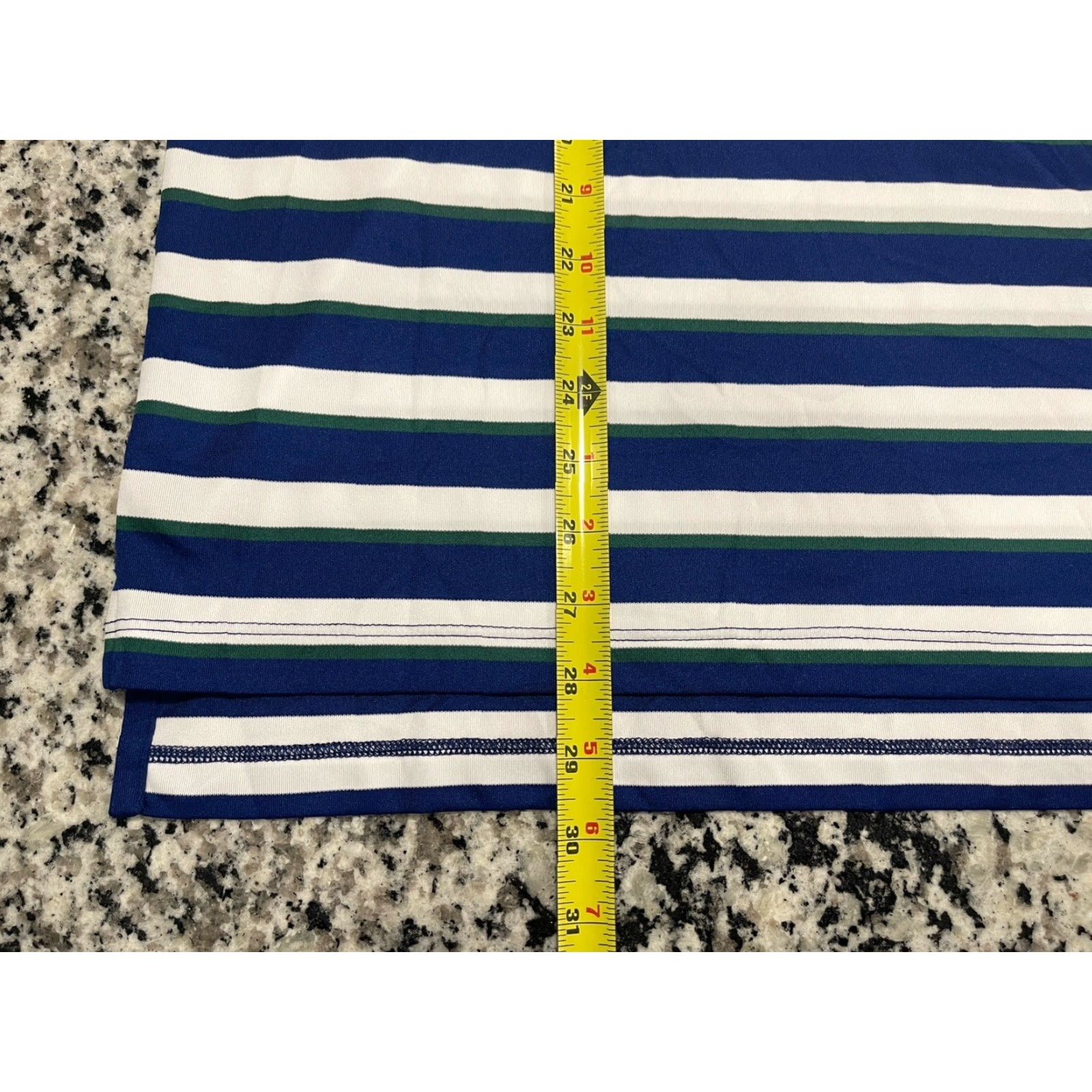 Ralph Lauren Ralph Lauren Polo Golf Mens M Navy / White Striped Short Sleeve 100% Polyester Polo Shirt PGA Ocean Course 2021 Size US M / EU 48-50 / 2 - 2 Thumbnail