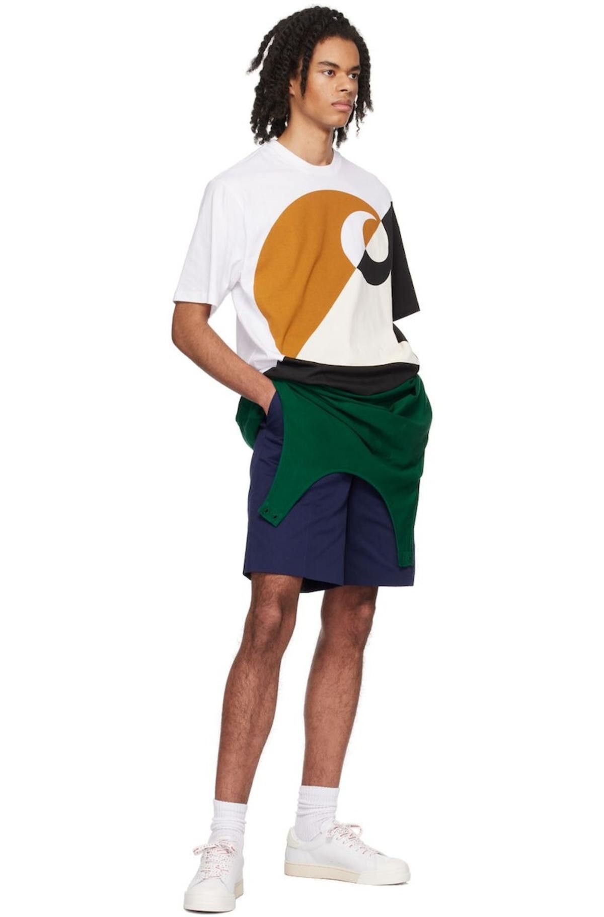 Marni o1y0225 Leather Low-Top Sneakers in Multicolor Size US 7 / EU 40 - 5 Thumbnail