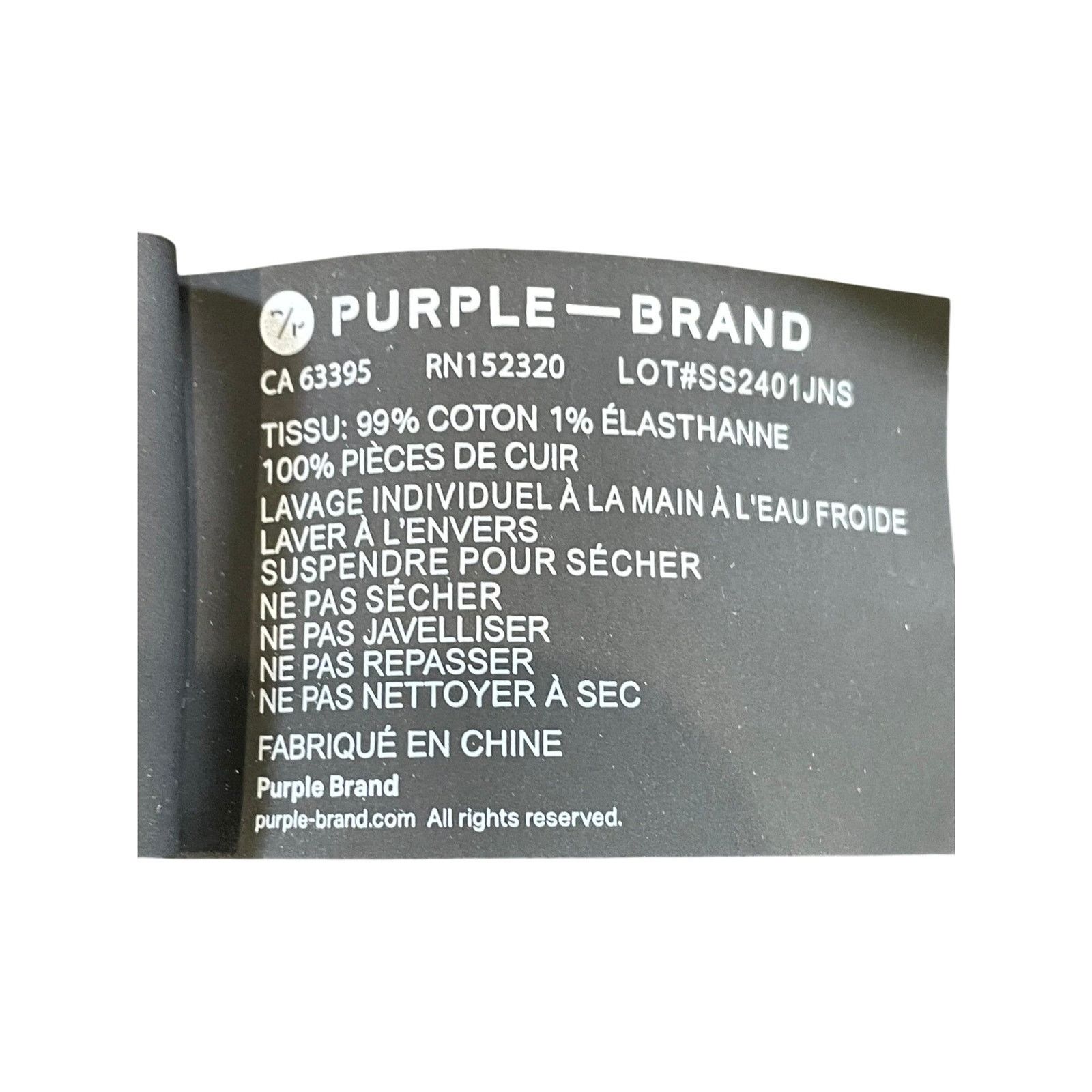 Purple Brand Purple Brand Crystal Black Wash Jeans Size US 38 / EU 54 - 8 Thumbnail