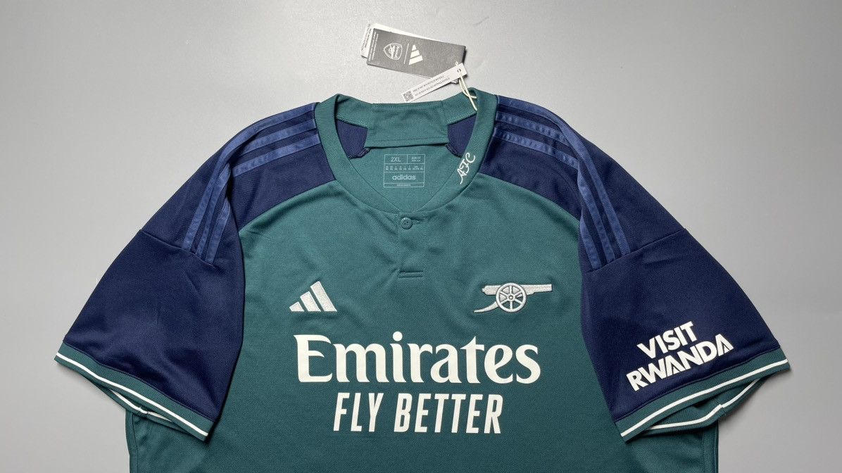 Adidas × Vintage NWT ARSENAL ADIDAS 2023/2024 SOCCER THIRD JERSEY #15 KIWIOR Size US XXL / EU 58 / 5 - 3 Thumbnail
