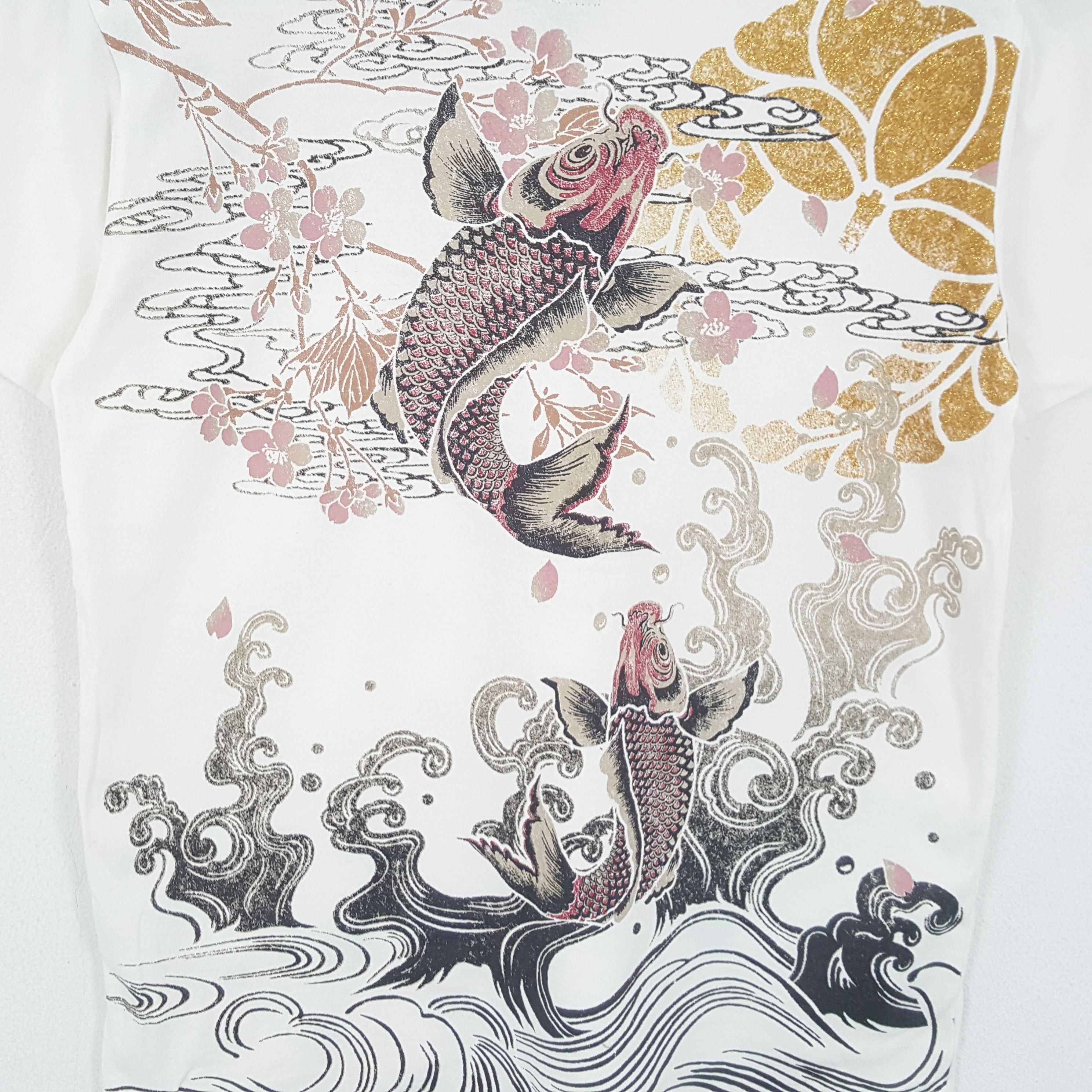 Japanese Brand × Vintage Vintage SUKAJAN JAPAN Brand Fish Dragon Design T-Shirt Size US M / EU 48-50 / 2 - 2 Thumbnail