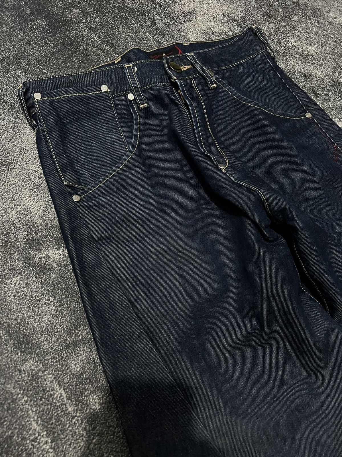 Levi's Vintage Clothing Levis Engineered Buckle Back Twisted Jeans Size US 29 - 5 Thumbnail