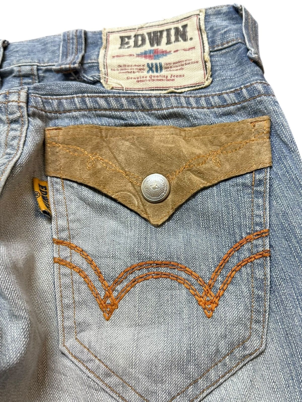 Edwin Vintage Edwin XV Flare Bootcut Faded Wash Denim Size US 29 - 9 Thumbnail