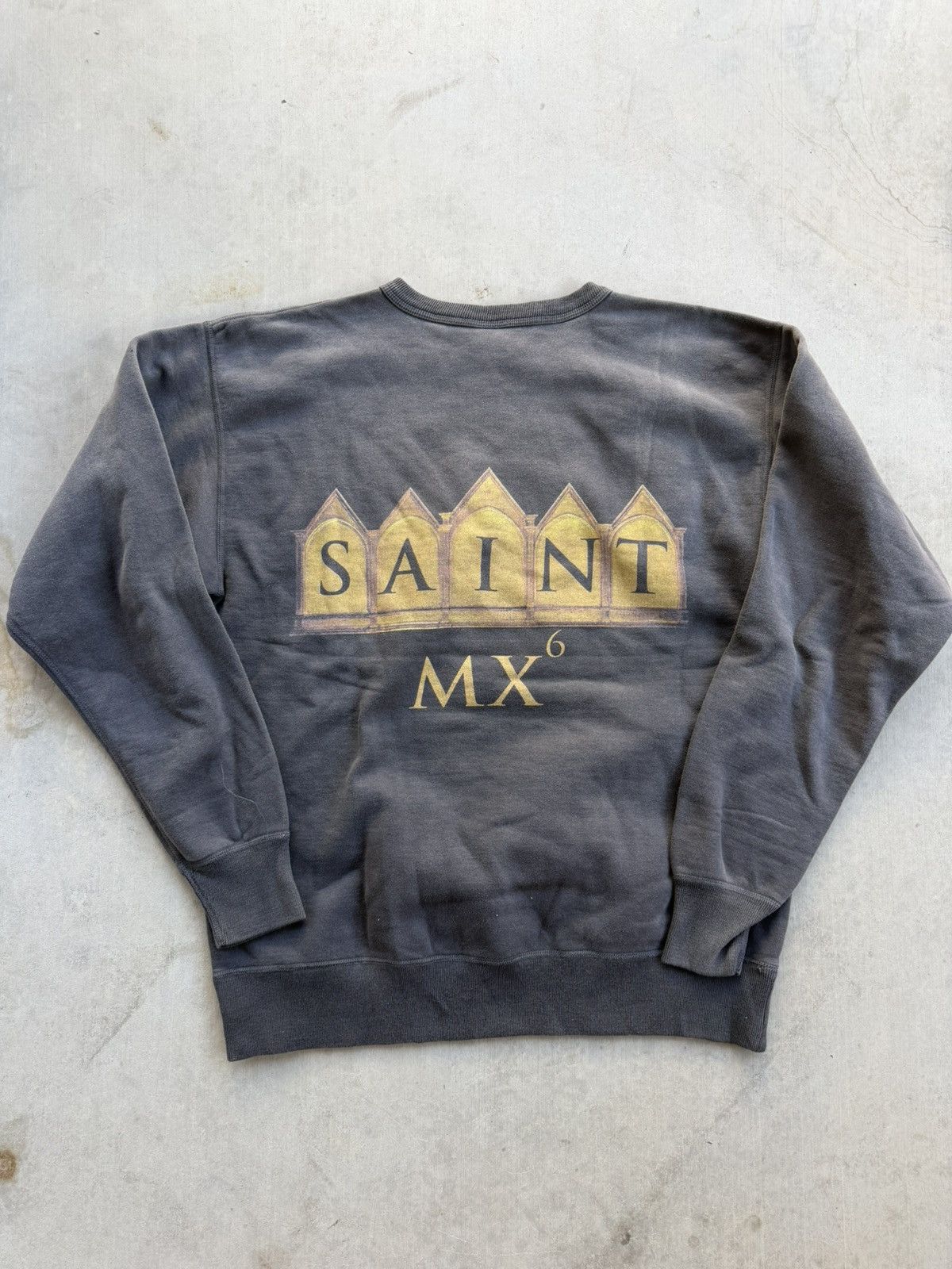 Saint Michael Saint Michael Face Logo Crewneck – Black New With Tags Large Size US L / EU 52-54 / 3 - 2 Thumbnail