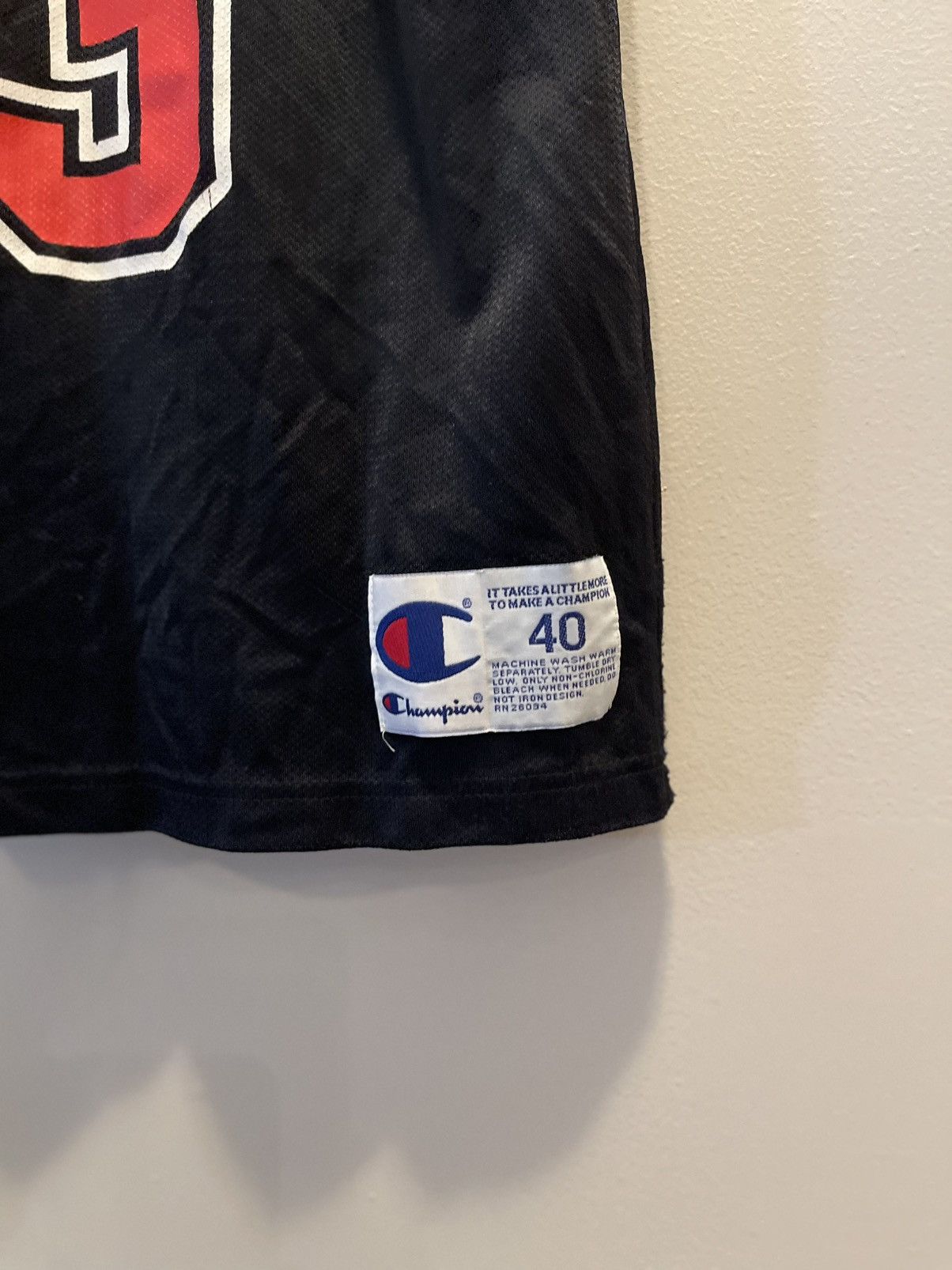 Champion × Jordan Brand × Nike VINTAGE DEADSTOCK CHAMPION Nba Chicago bulls JORDAN JERSEY Size US XXS / EU 40 - 3 Thumbnail