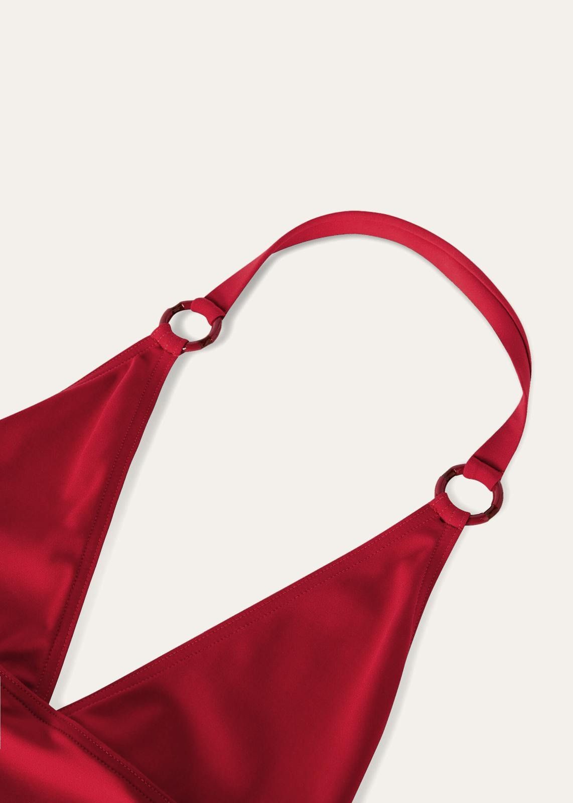 Loro Piana o1srvl11e0725 FAM9330 One-piece Swimsuit in Red Size S / US 4 / IT 40 - 3 Thumbnail