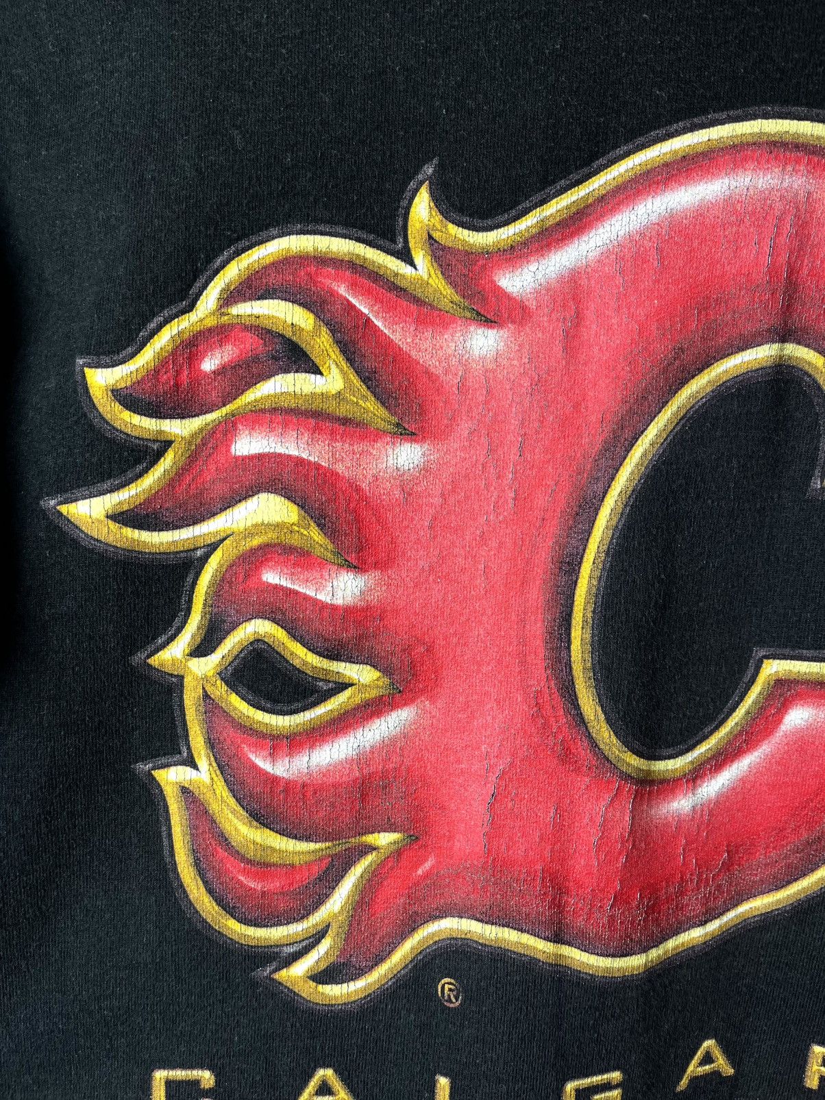 Vintage Vintage Calgary Flames NHL Pro League T Shirt Size US M / EU 48-50 / 2 - 3 Thumbnail