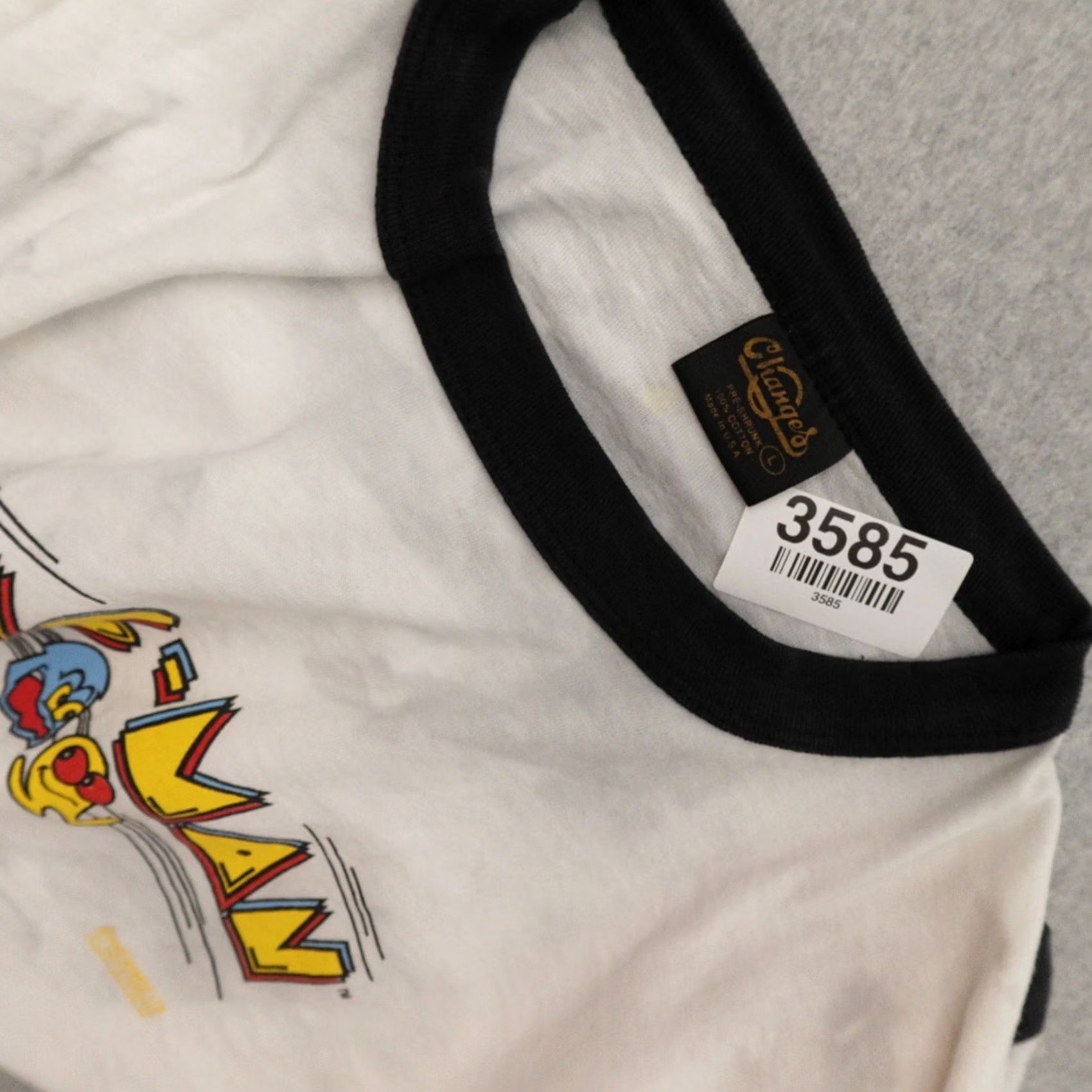 Changes Changes Nike T-Shirt Mens Large White Videogame Vintage Y2K Pac Man Licensed Namco 90s Decade Shirts Size US L / EU 52-54 / 3 - 4 Thumbnail