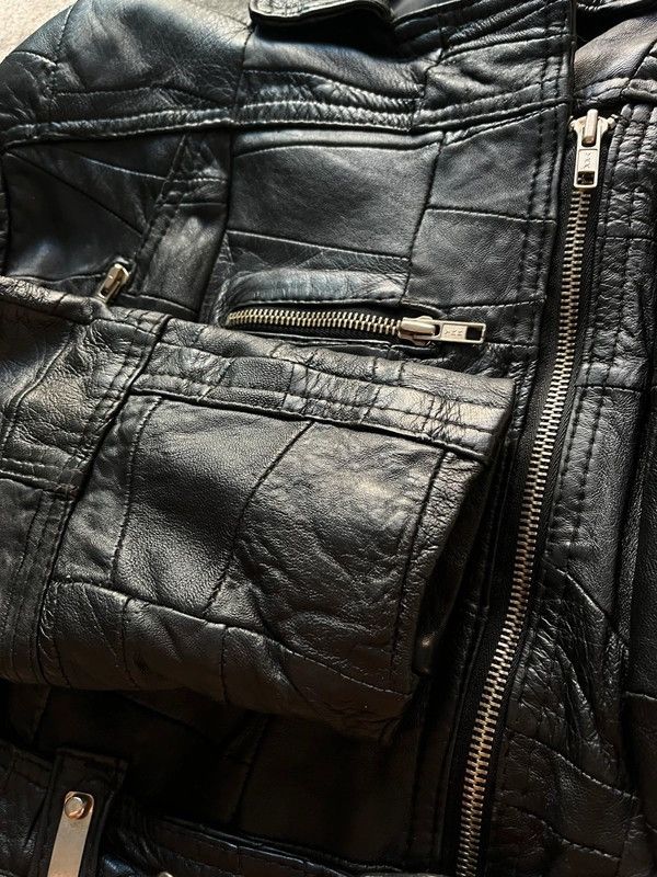 Dr. Martens C&AxDr. Martins Vintage 1980s Leather Biker Jacket Sz 2 / XS Size XS / US 0-2 / IT 36-38 - 14 Thumbnail