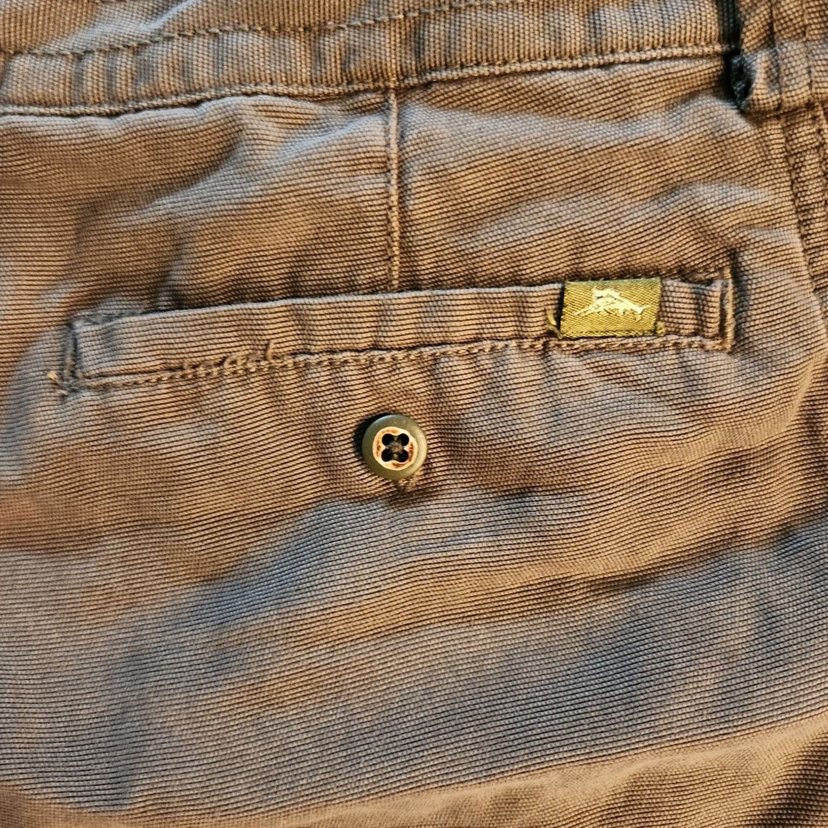 Tommy Bahama Tommy Bahama Relax Short Mens 40 Green Cargo Beach Fishing Cargo Pocket Zipper Button Flat Front Relaxed Cotton Lyocell Tencel Blend Size US 40 / EU 56 - 4 Thumbnail