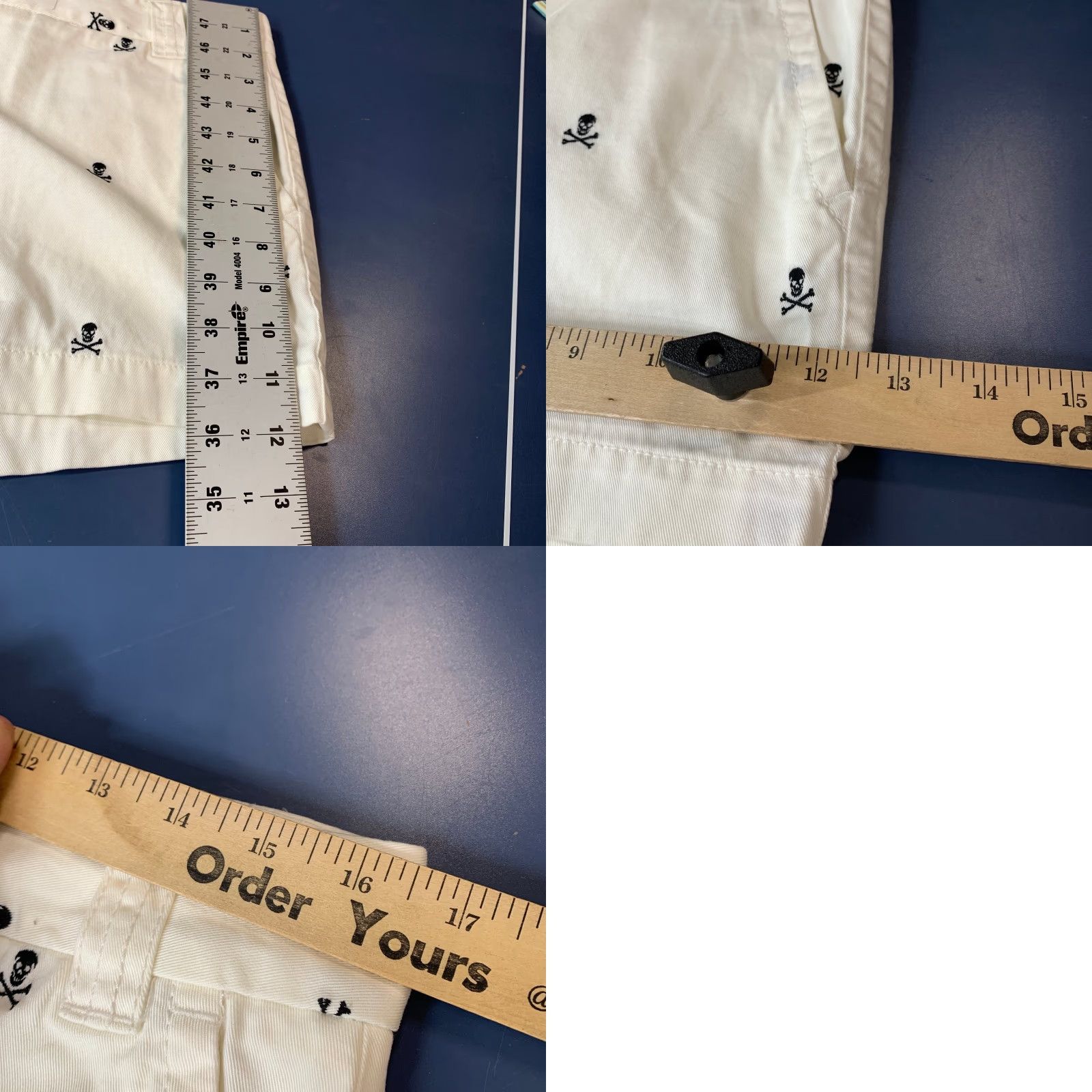 Bones J Crew Chino Shorts Women 6 White Bermuda 32x3.5 XS? Size 28" / US 6 / IT 42 - 9 Thumbnail