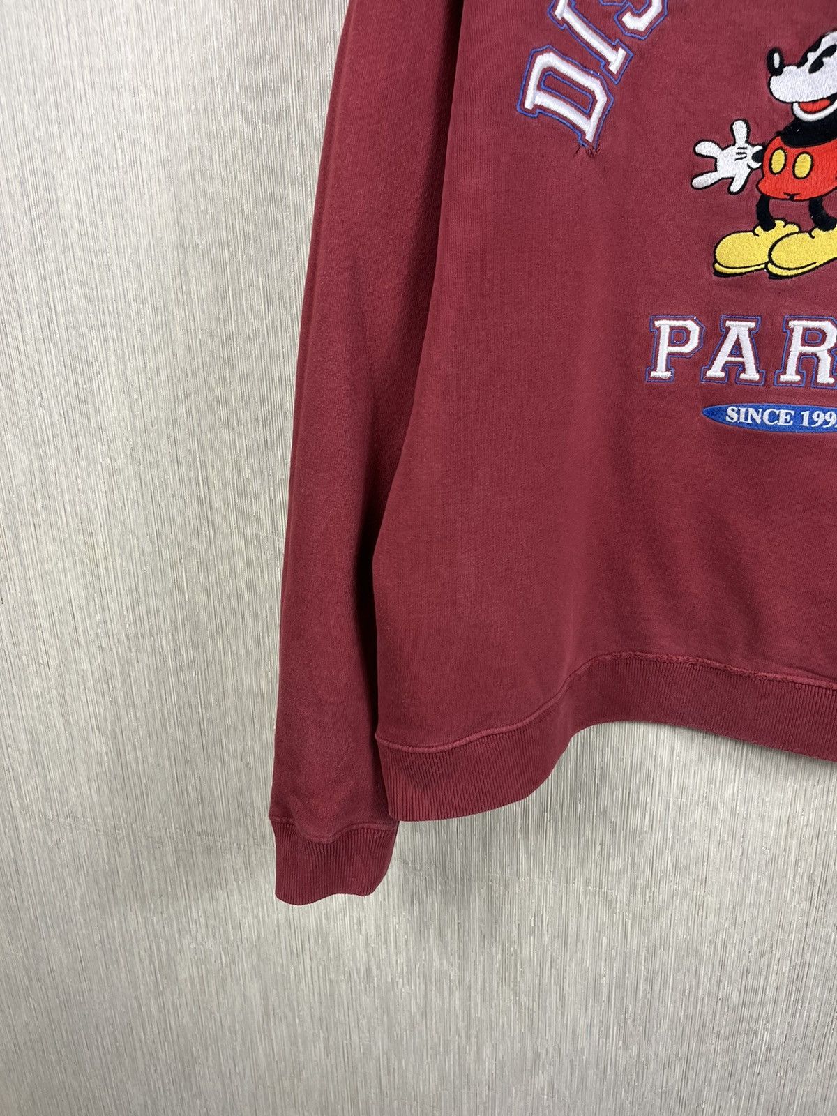 Disney × Vintage Vintage 90s Disneyland Paris distressed sweatshirt cropped Size US L / EU 52-54 / 3 - 7 Thumbnail