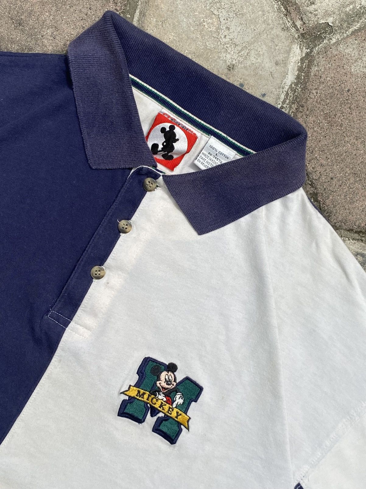 Mickey Mouse × Vintage Vintage 90’s Polo Shirt “Mickey” Classic Fit Size US XL / EU 56 / 4 - 4 Thumbnail
