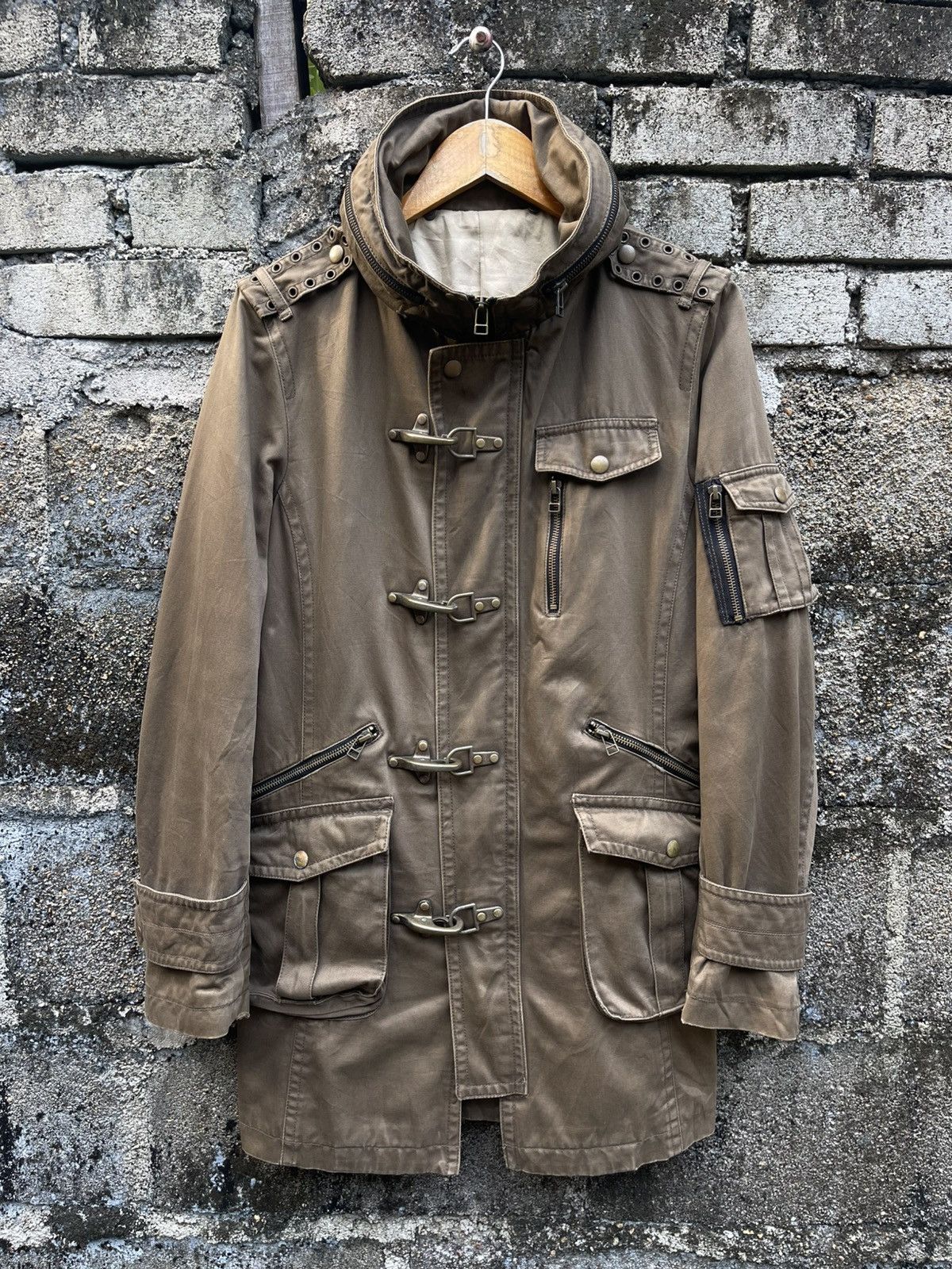 Michel Klein Archive Michel Klein Homme Metal Clasp Utility Field Jacket Size US S / EU 44-46 / 1 - 1 Thumbnail
